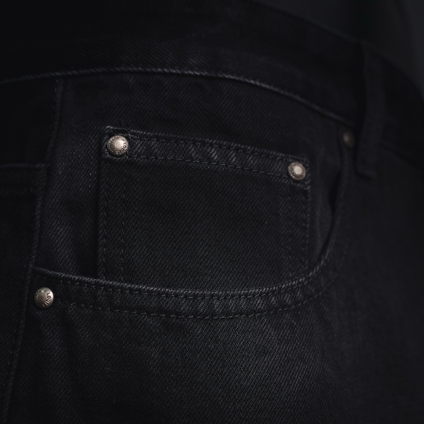 Louis monogram tonal jeans