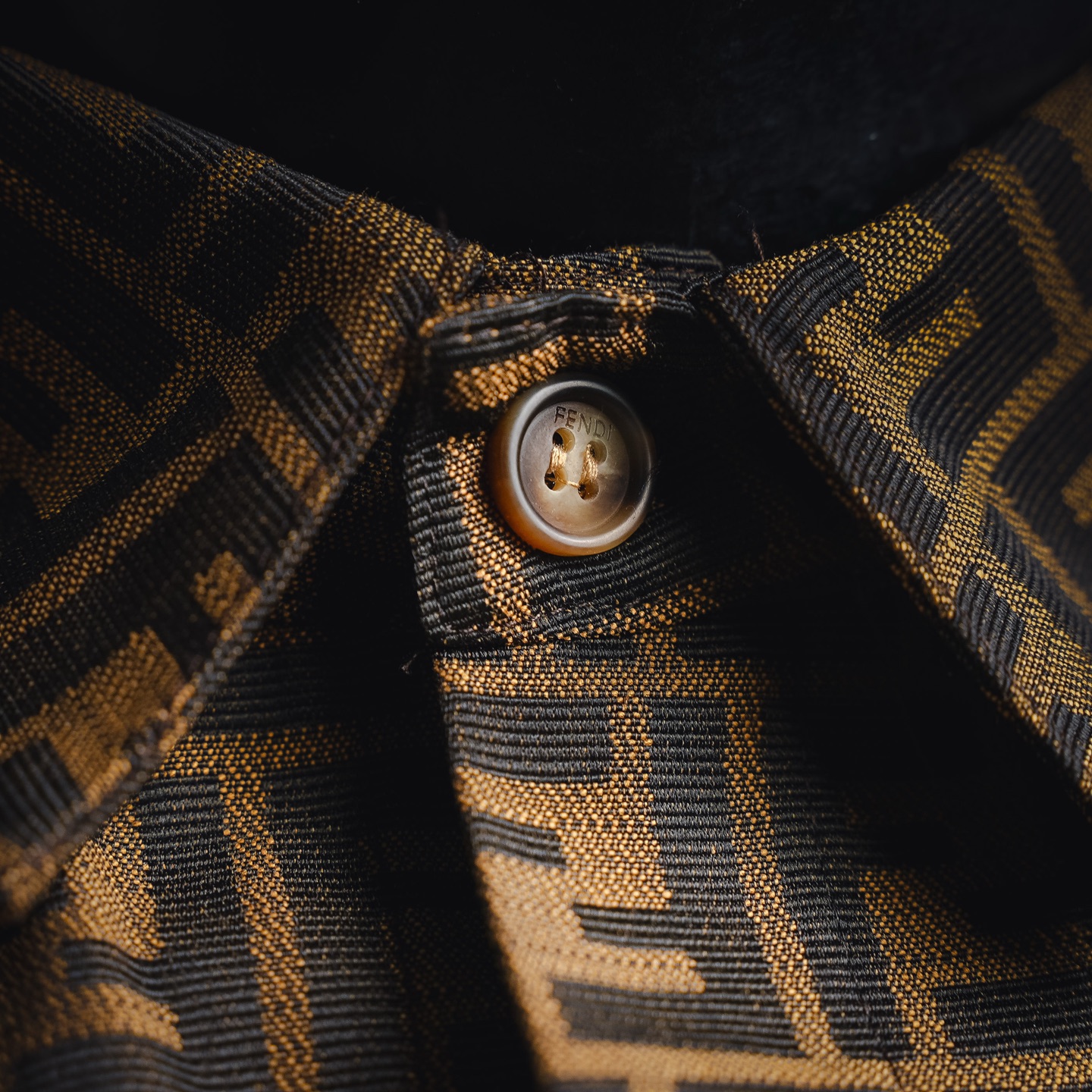 Fend all-over jacquard shirts