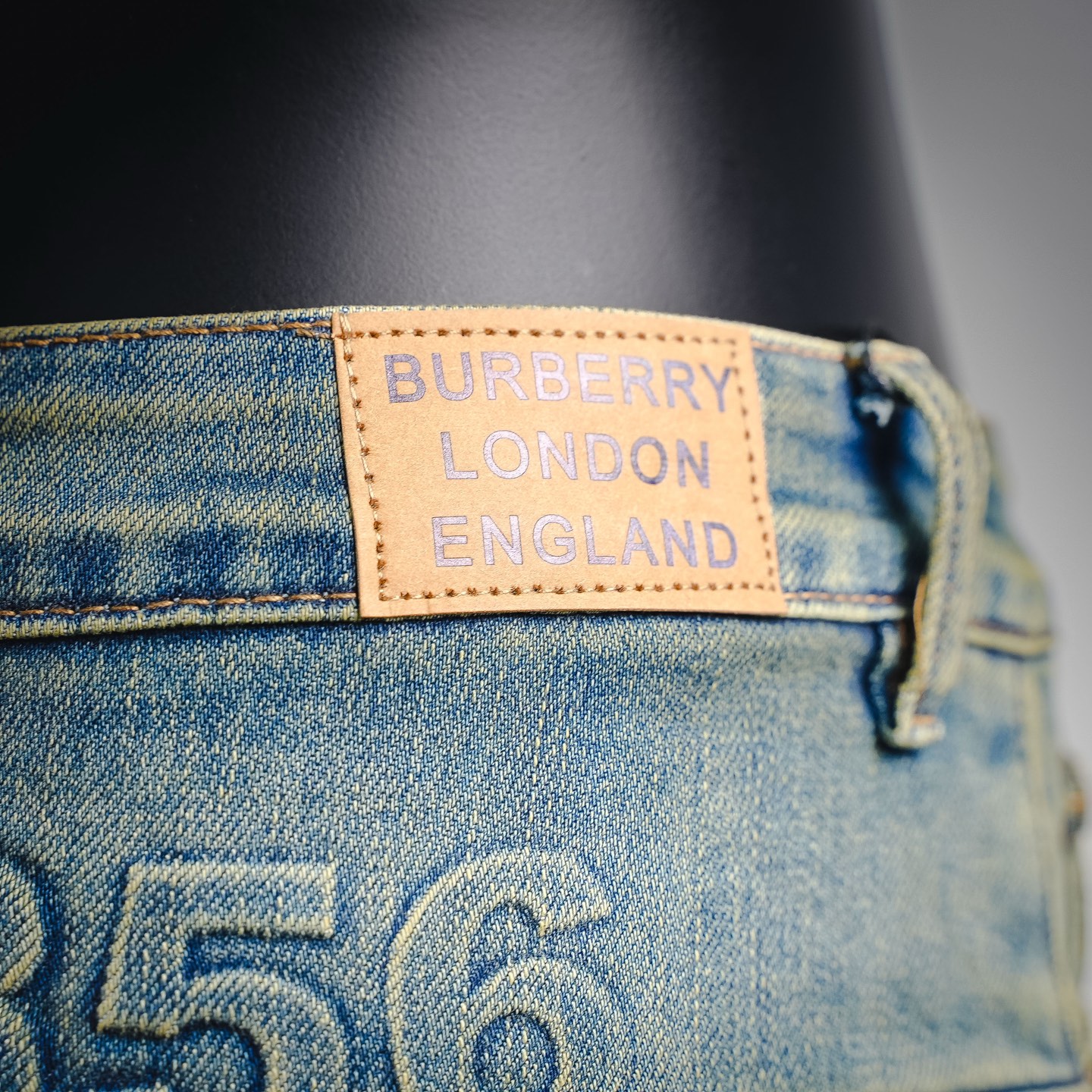 Bur skinny faded jeans