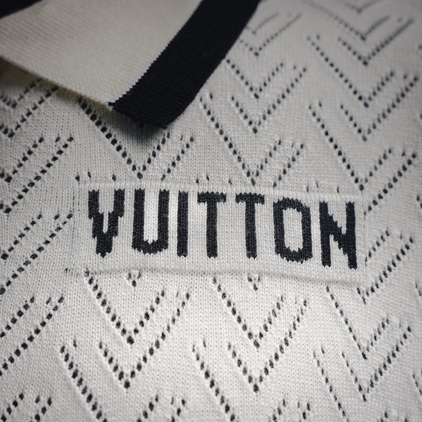 Louis  letter jacquard knit t-shirt