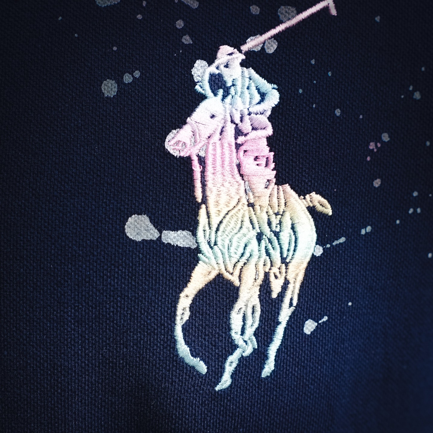 Ralph splatter embroidered Polo