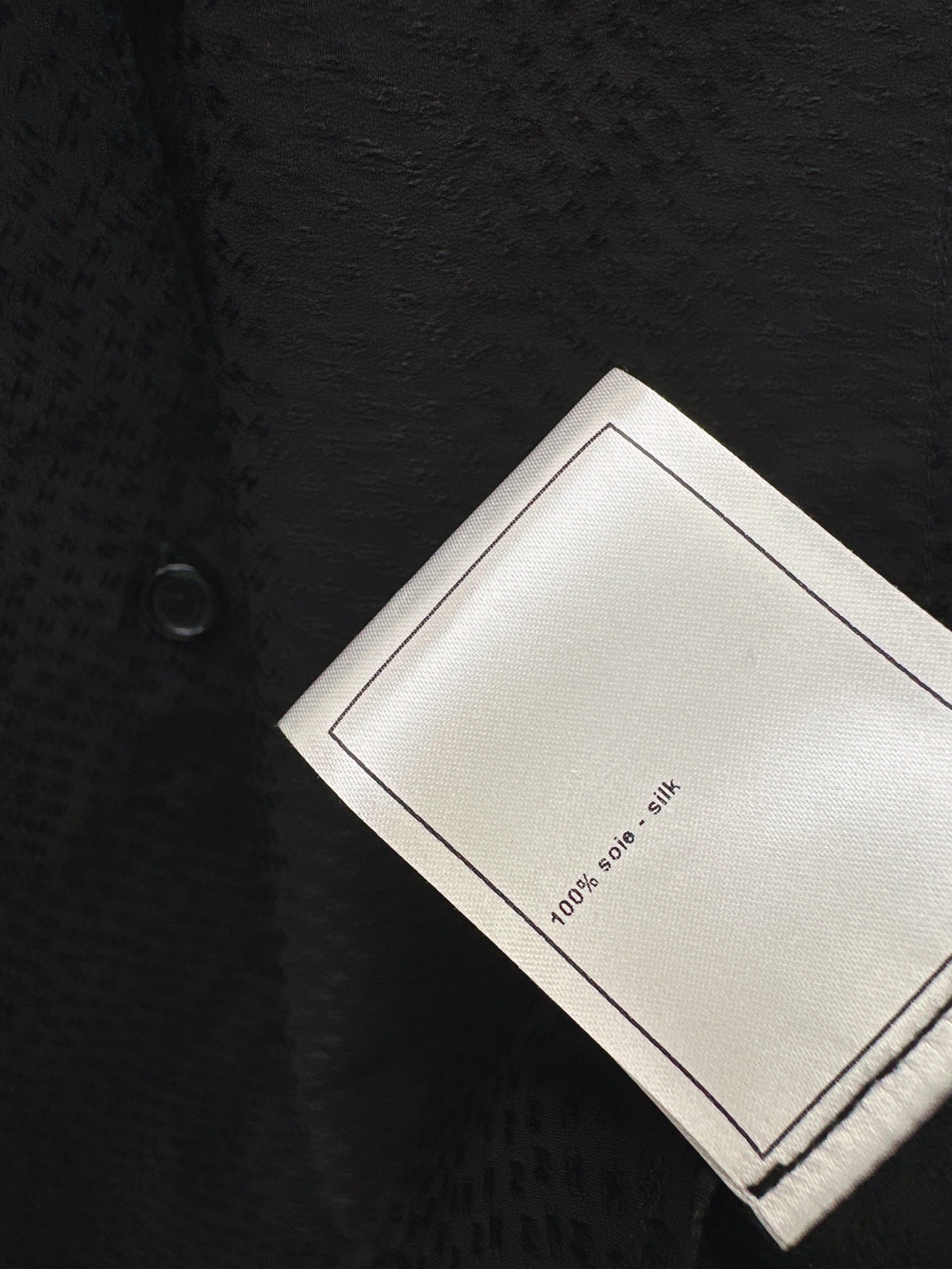 Chan 26fw jacquard silk shirt