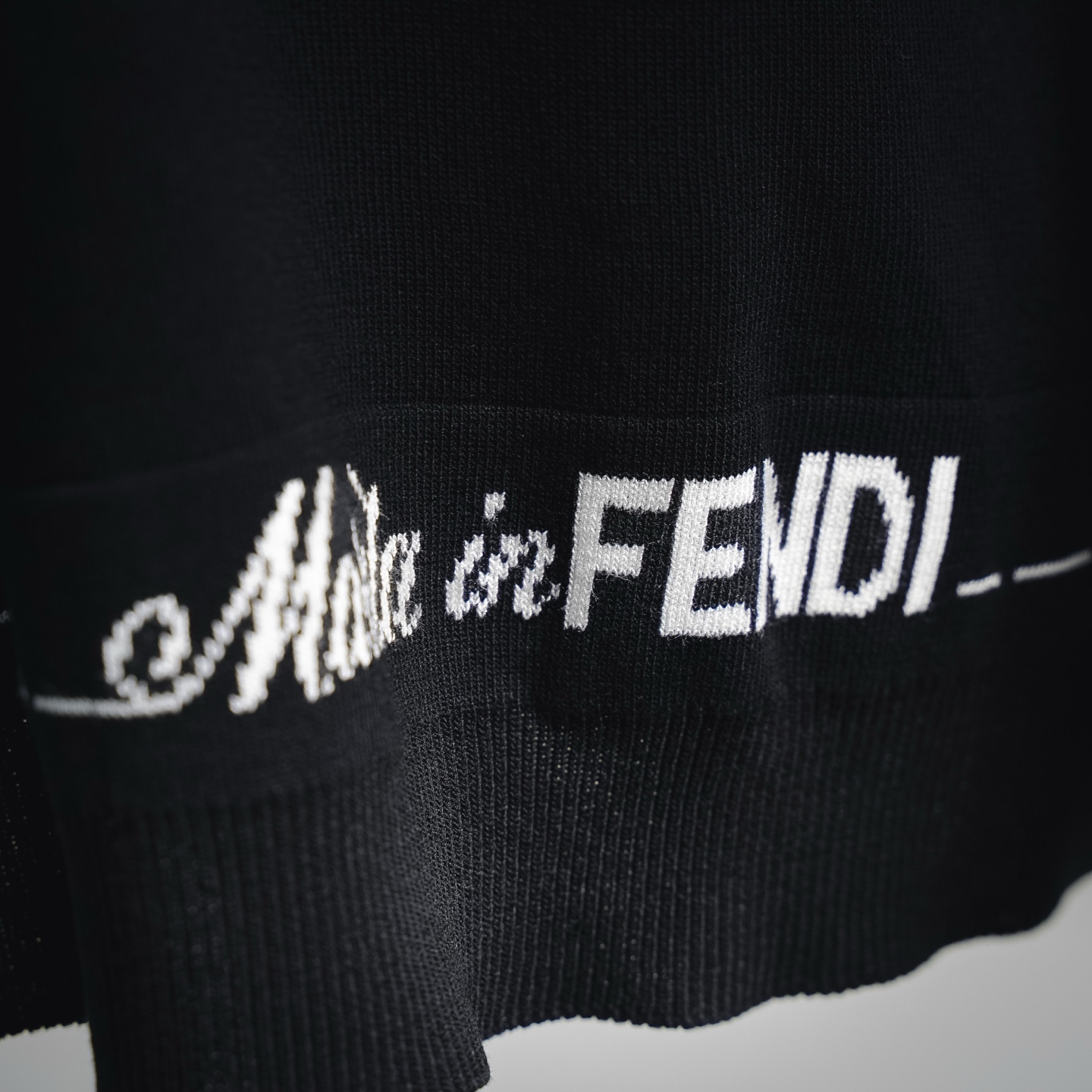 Fend jacquard knit t-shirt