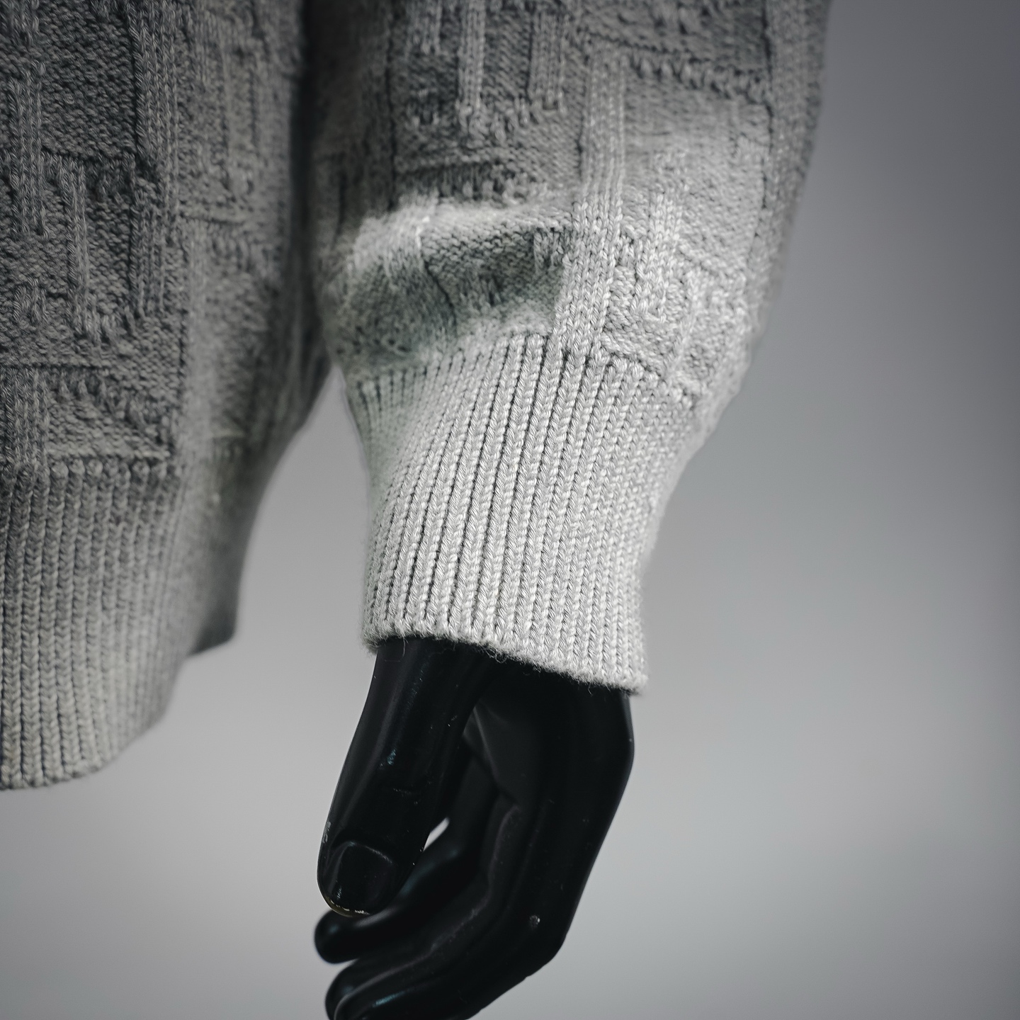 CD jacquard knit sweater