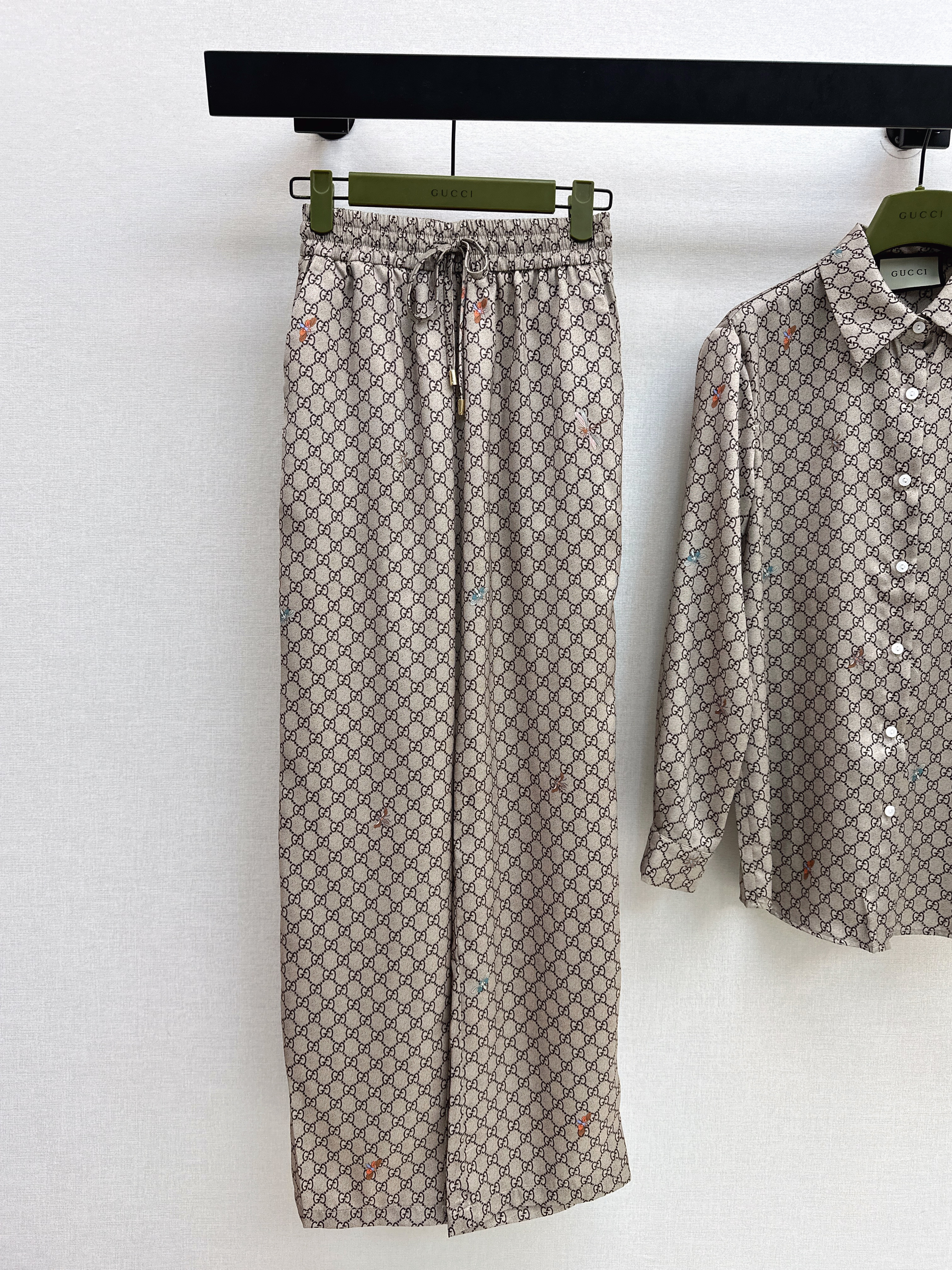 Guc 26ss print shirt pants set