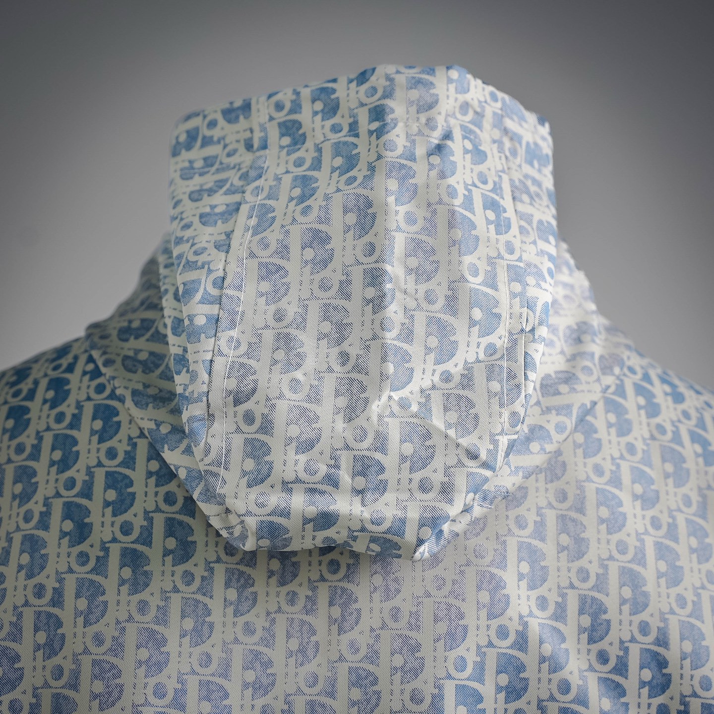 CD all-over zip-up jacket