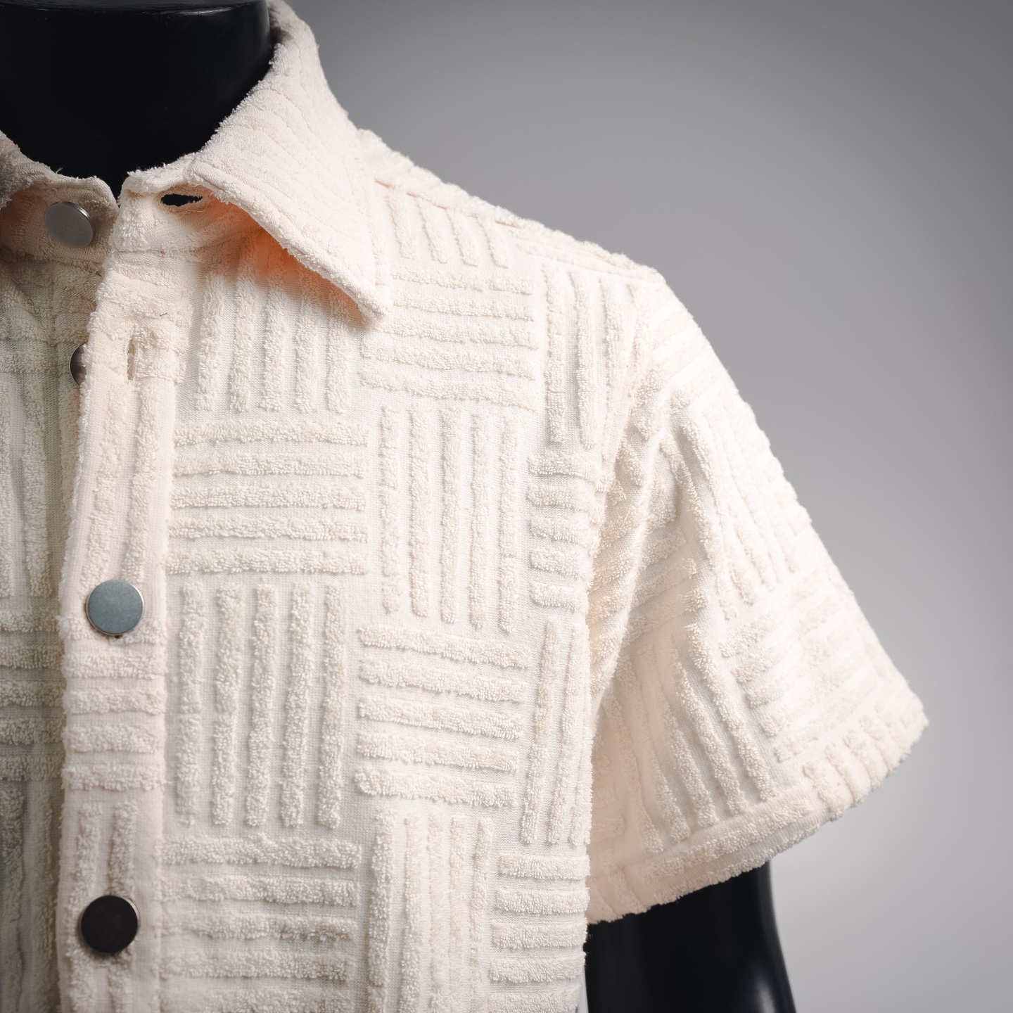 Bottega textured sleeve shirt