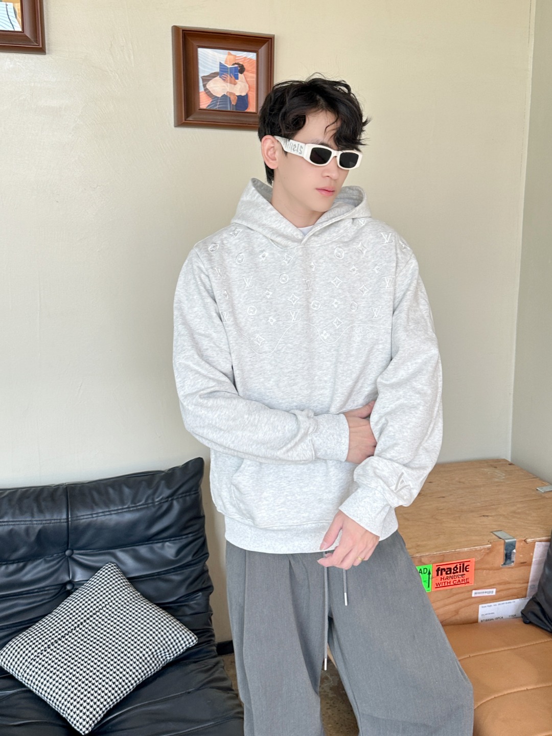 Louis embroidered sweatshirt