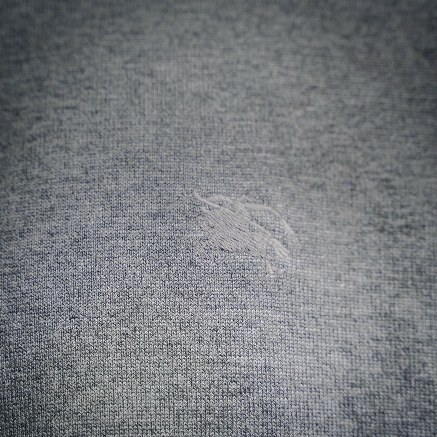 Bur knit embroidered t-shirt