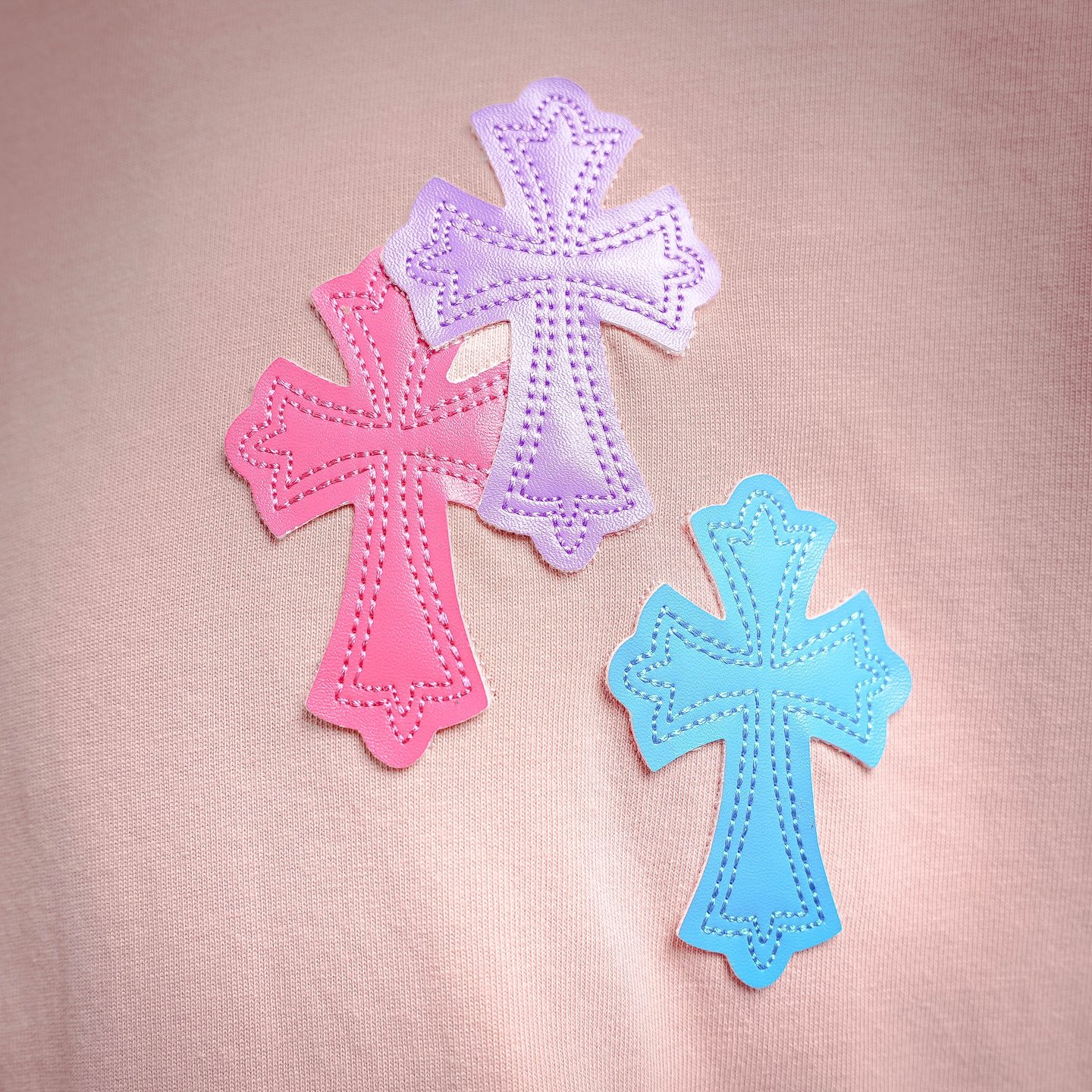 Chrome cross patch t-shirt