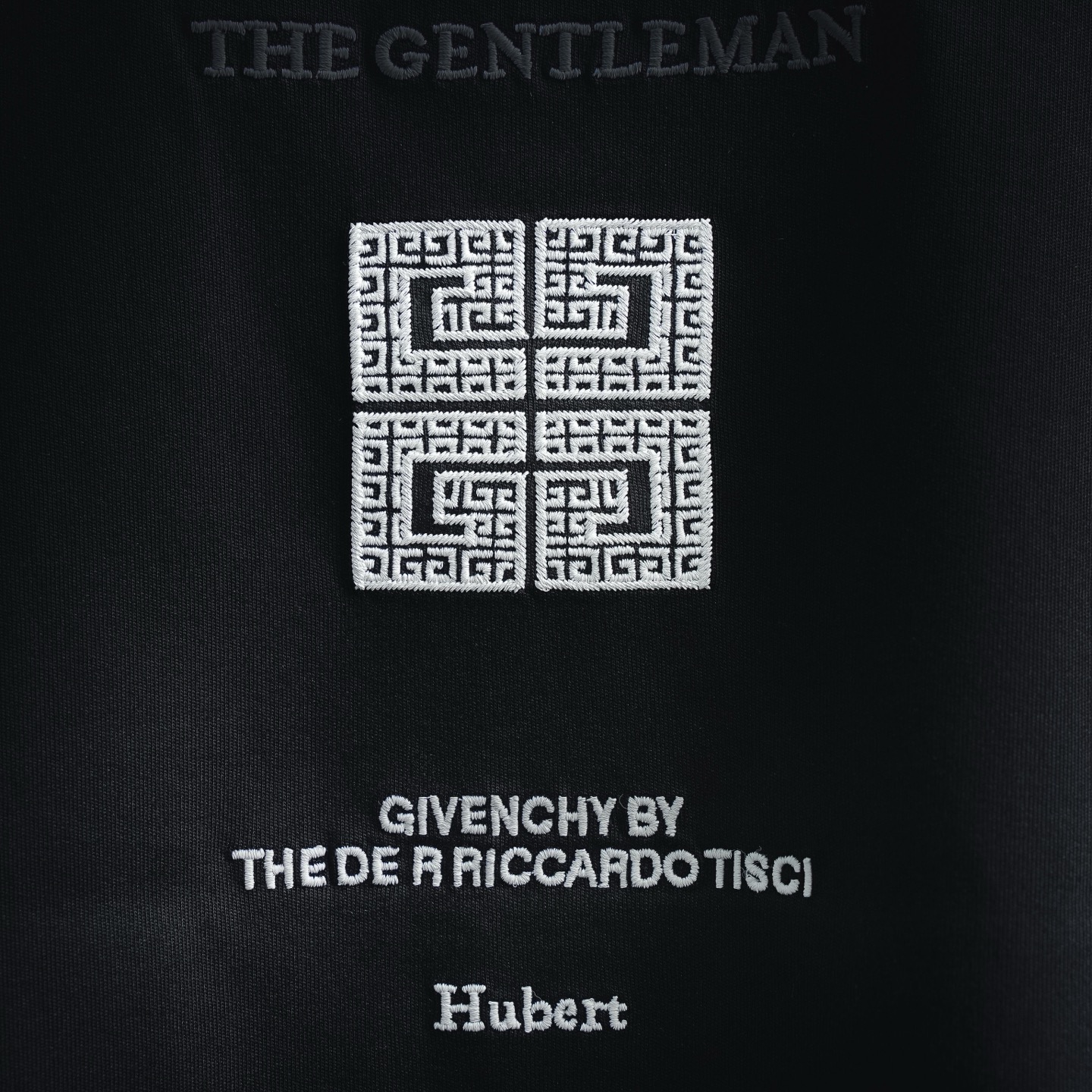 Given embroidered t-shirt