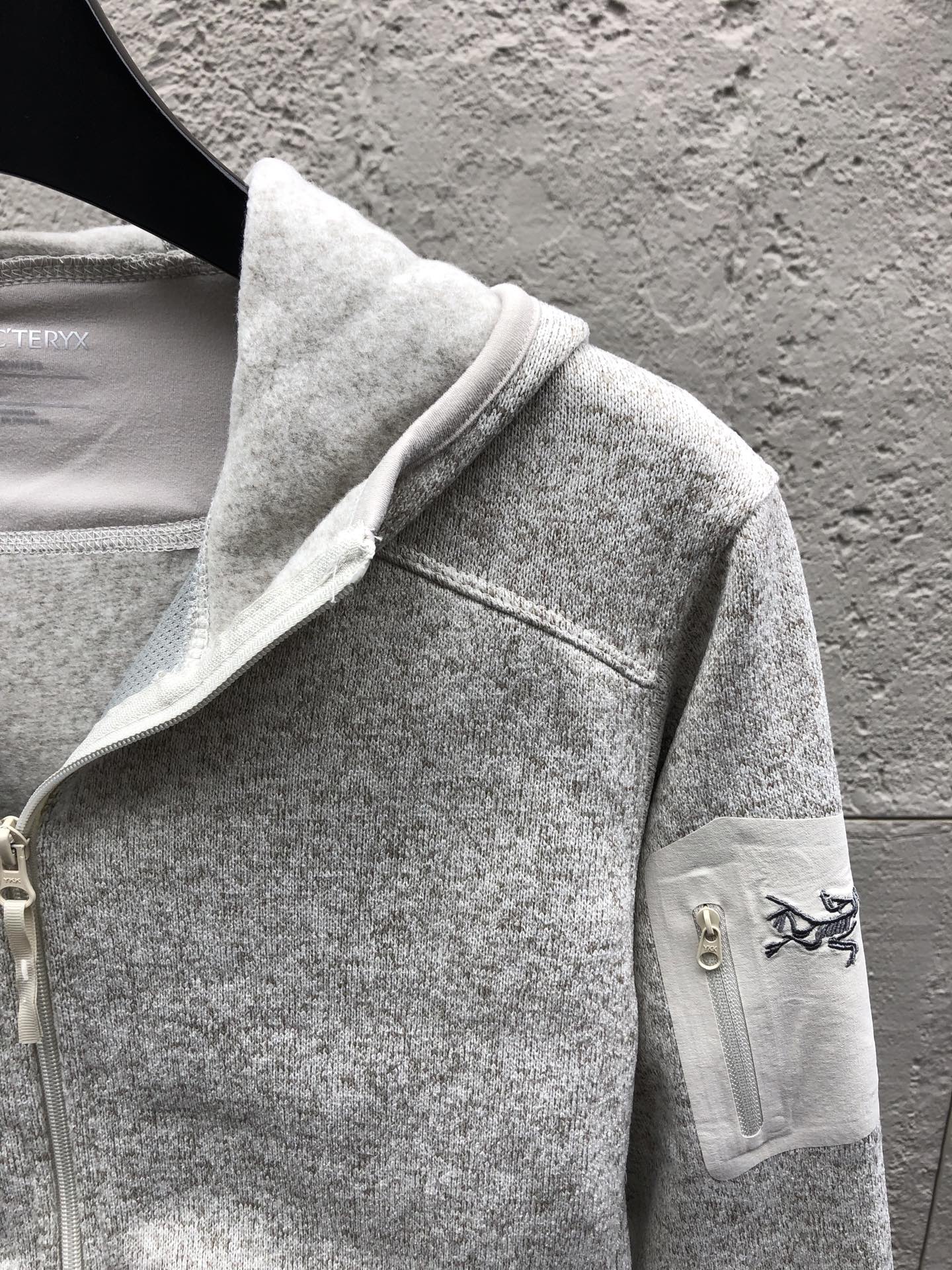 Arcter hooded knit coat
