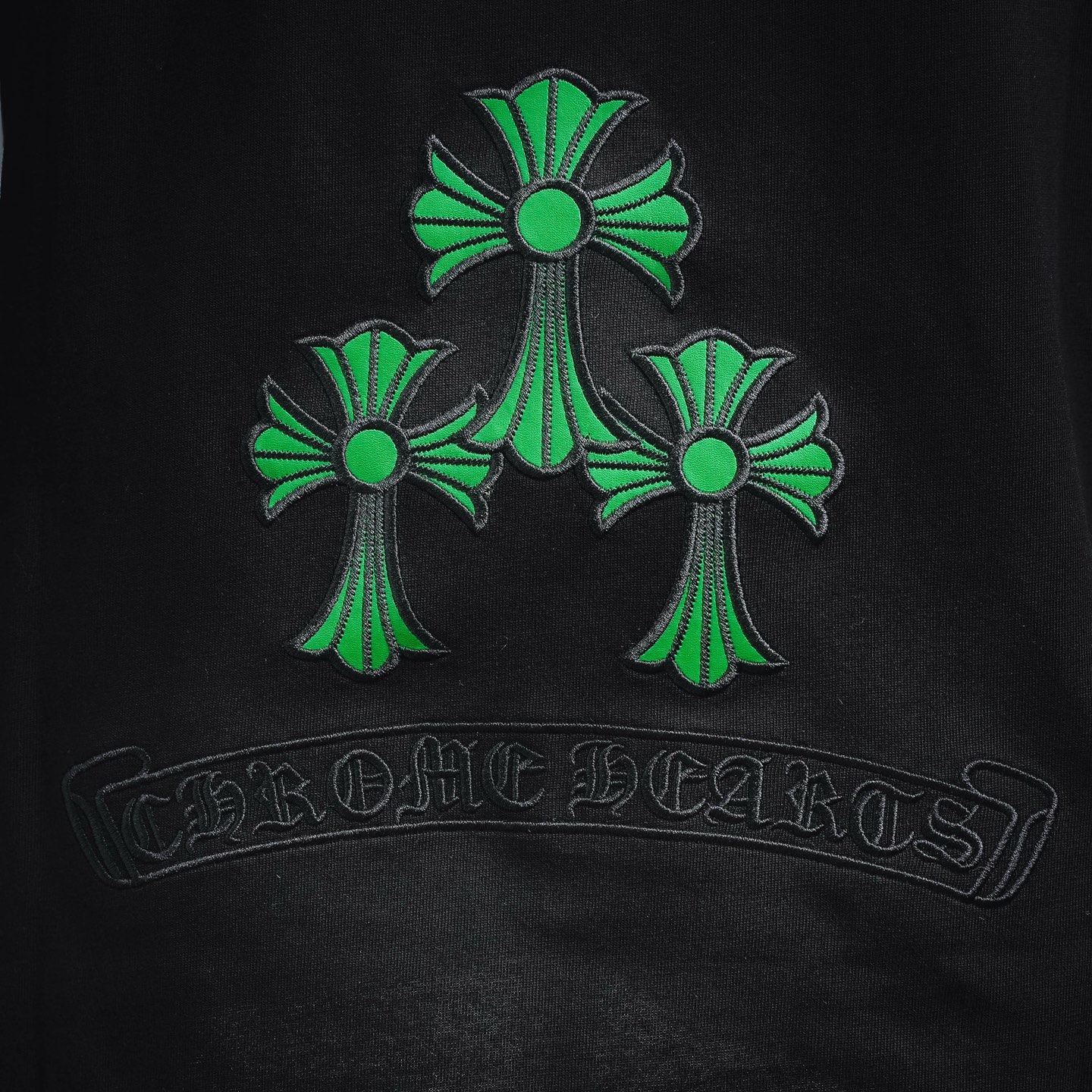 Chrome applique sweatshirt