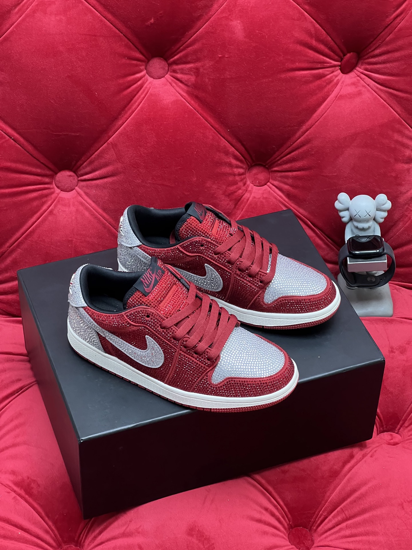 Air rhinestone sneakers