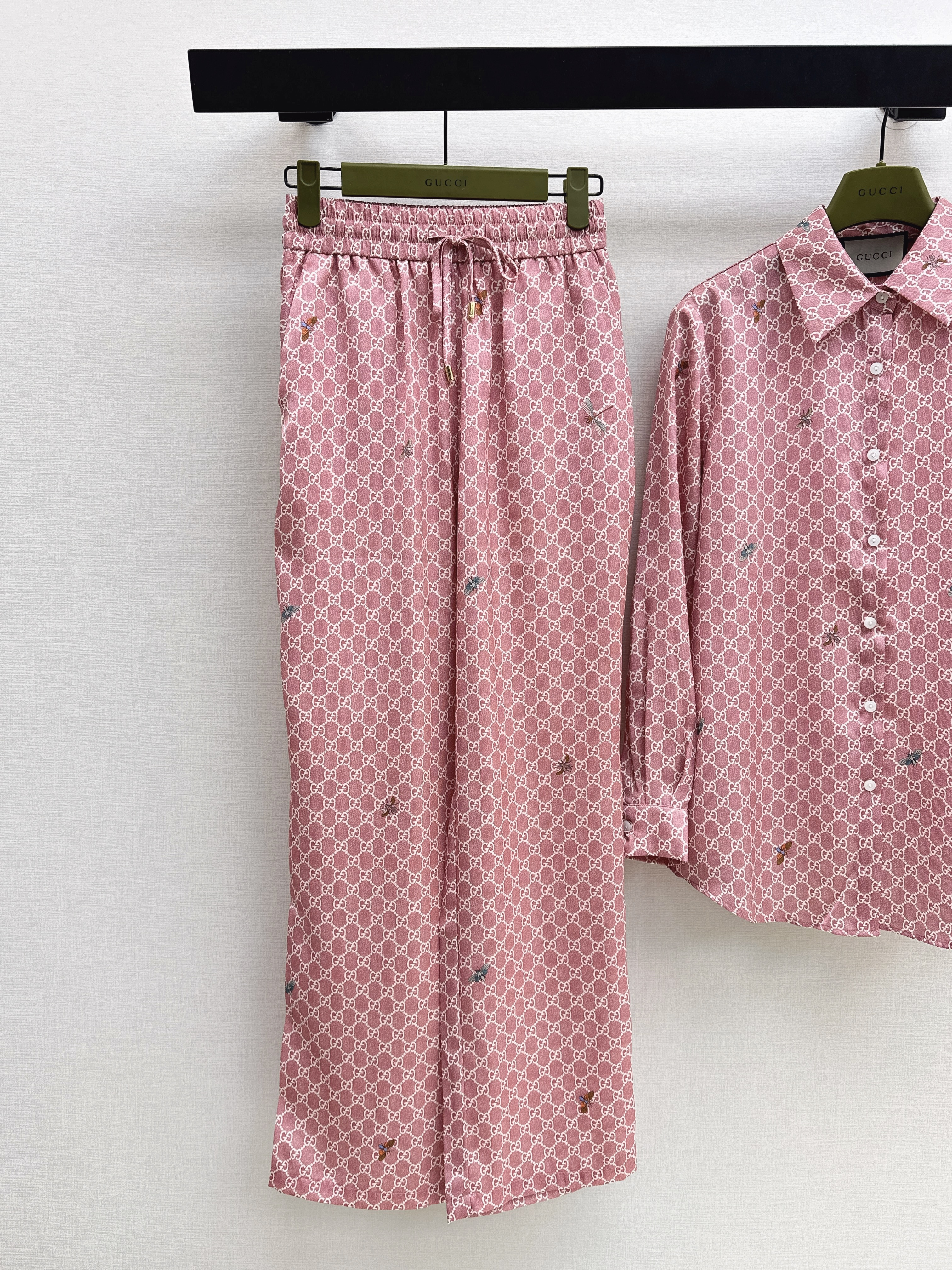 Guc 26ss print shirt pants set