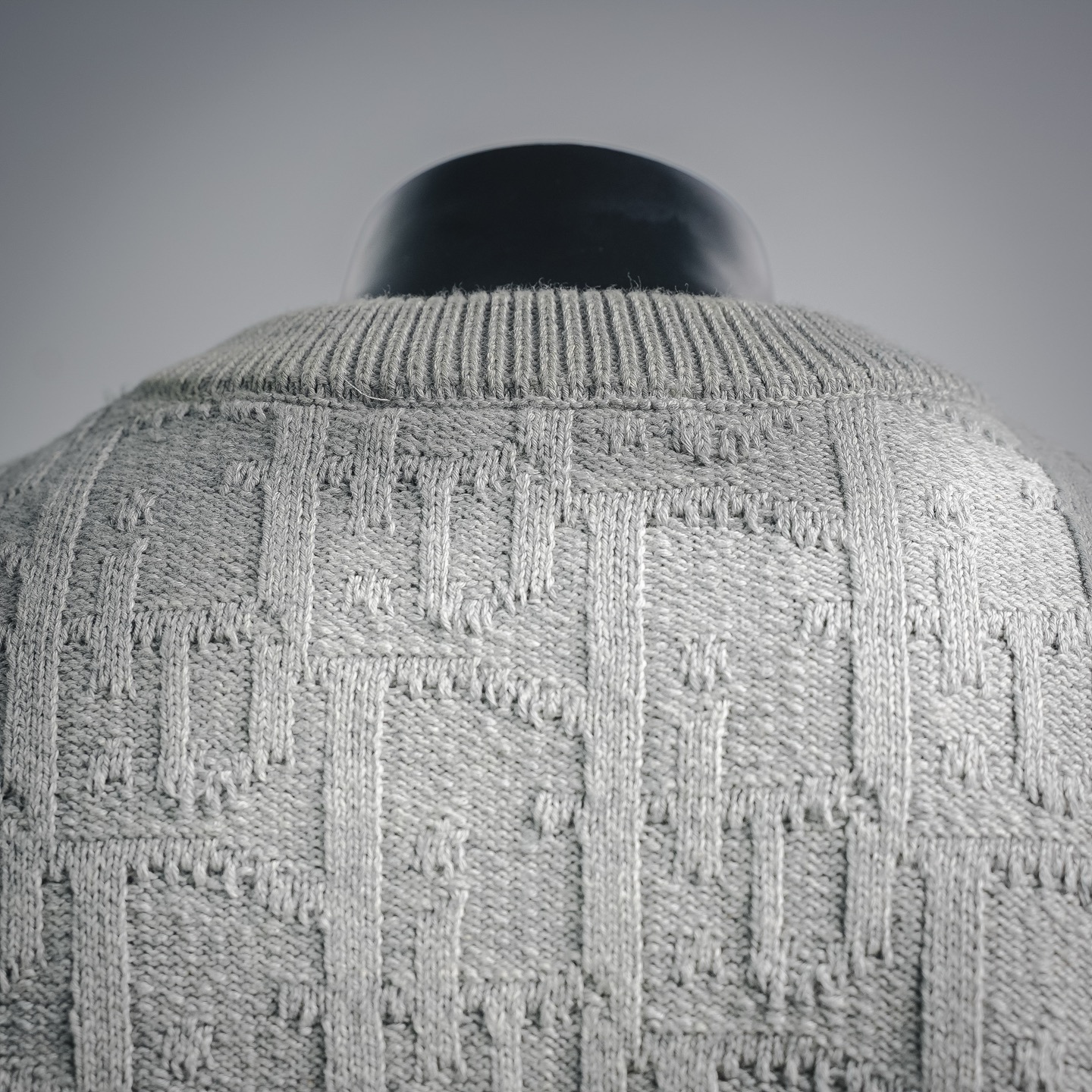 CD jacquard knit sweater