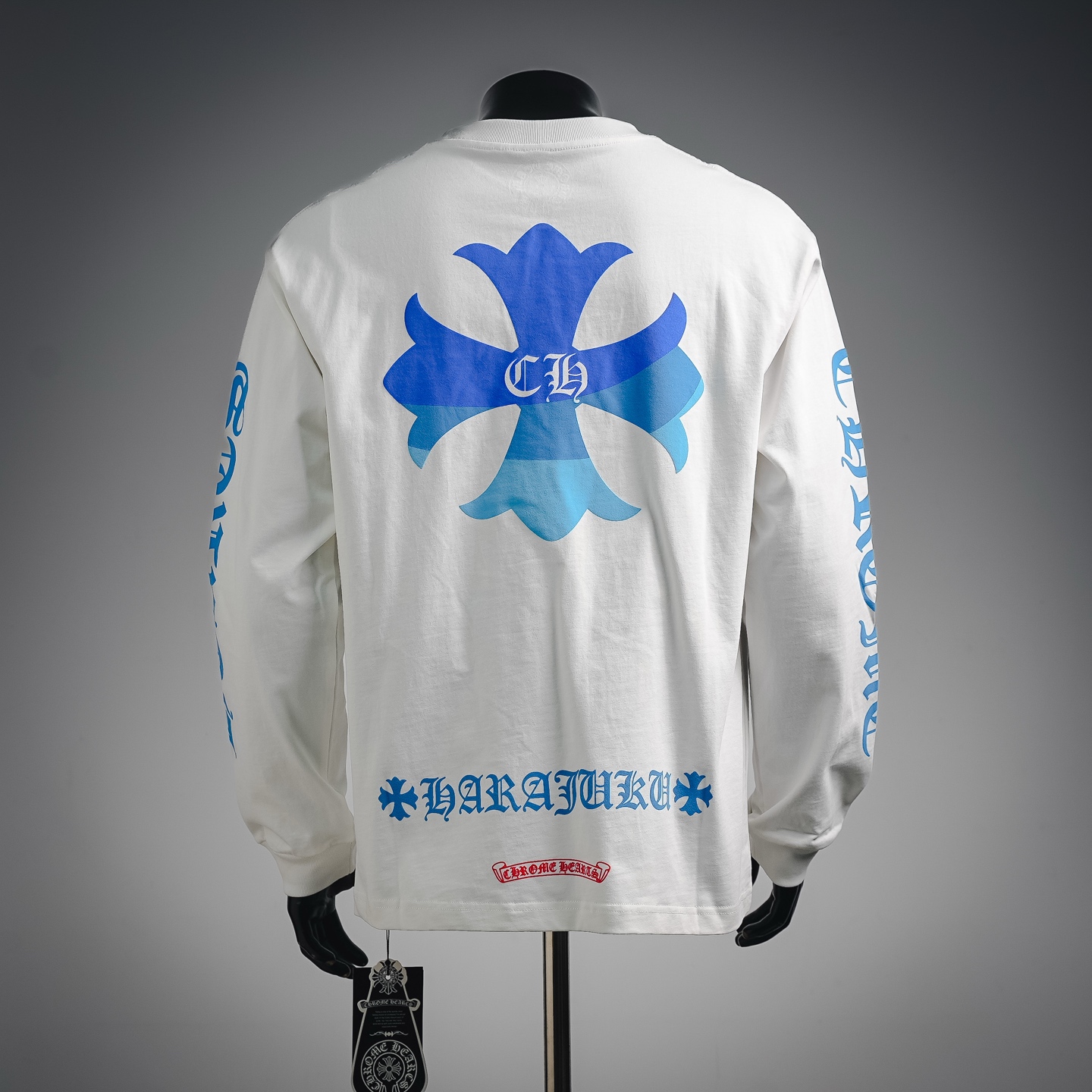 Chrome gradient printed sweatshirt