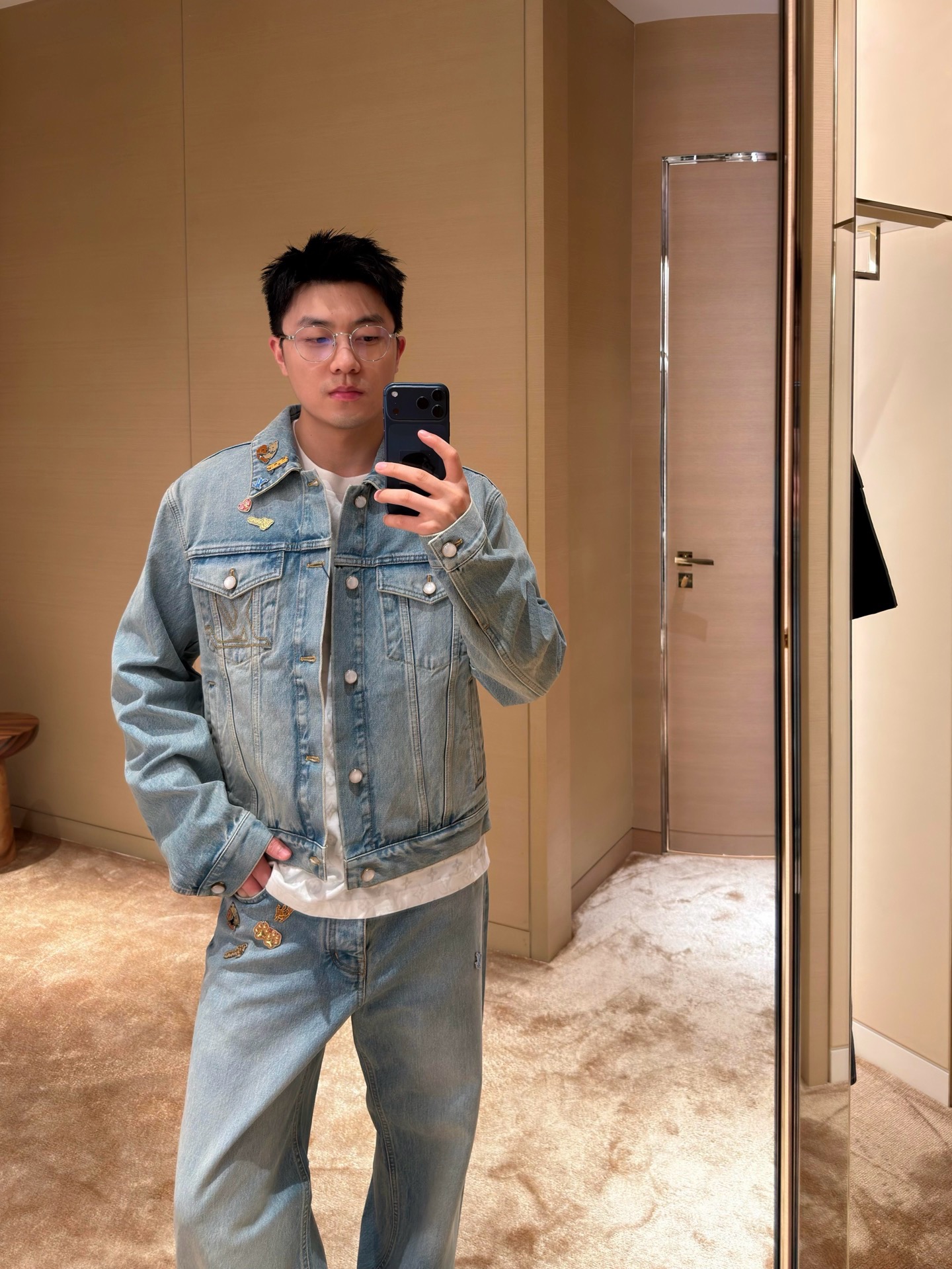Louis distressed embroidered jacket