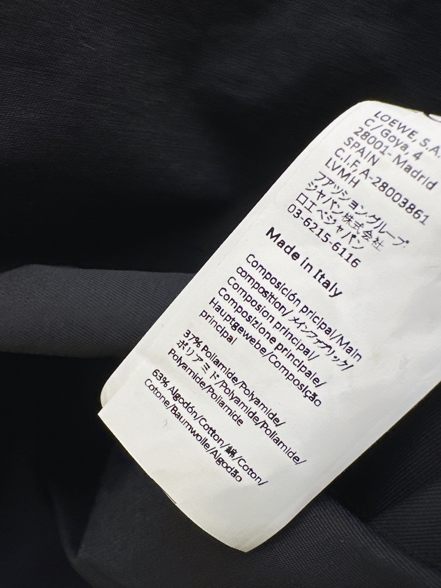 Loe 26ss asymmetrical shirt dress