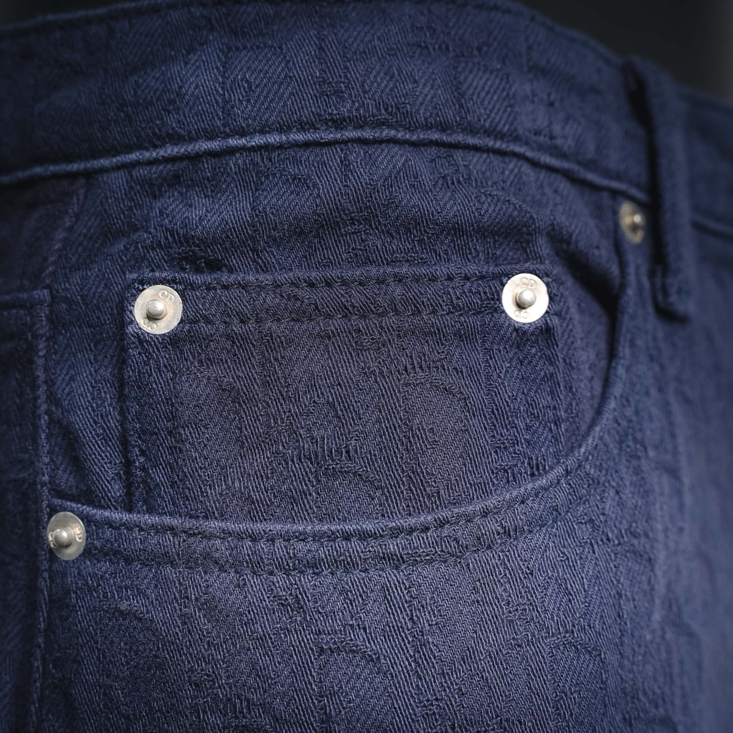 CD all-over jacquard jeans
