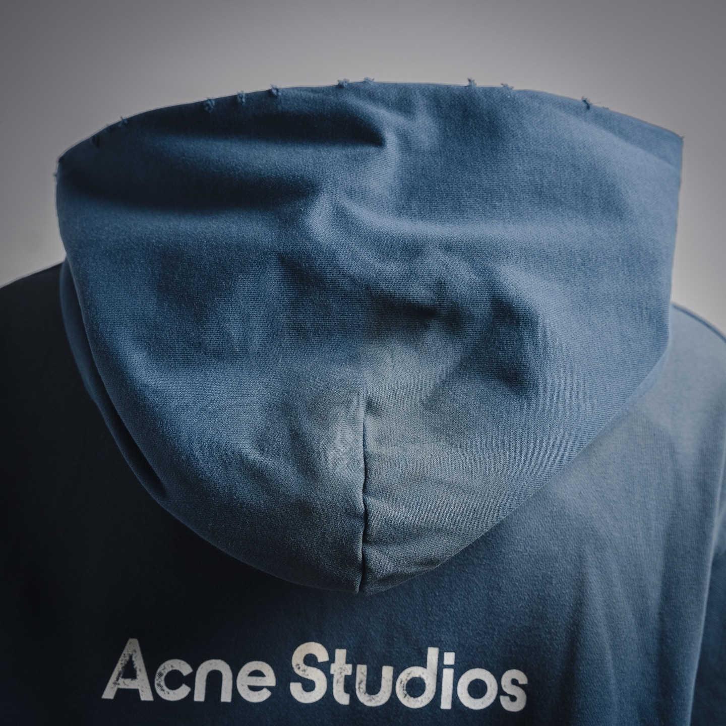 Acne washed letter hoodie