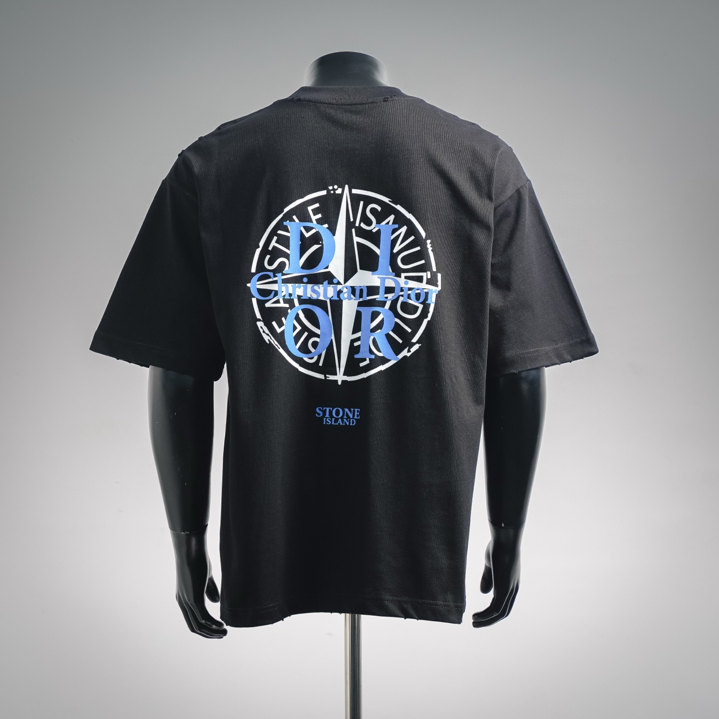 CD printed washed t-shirt