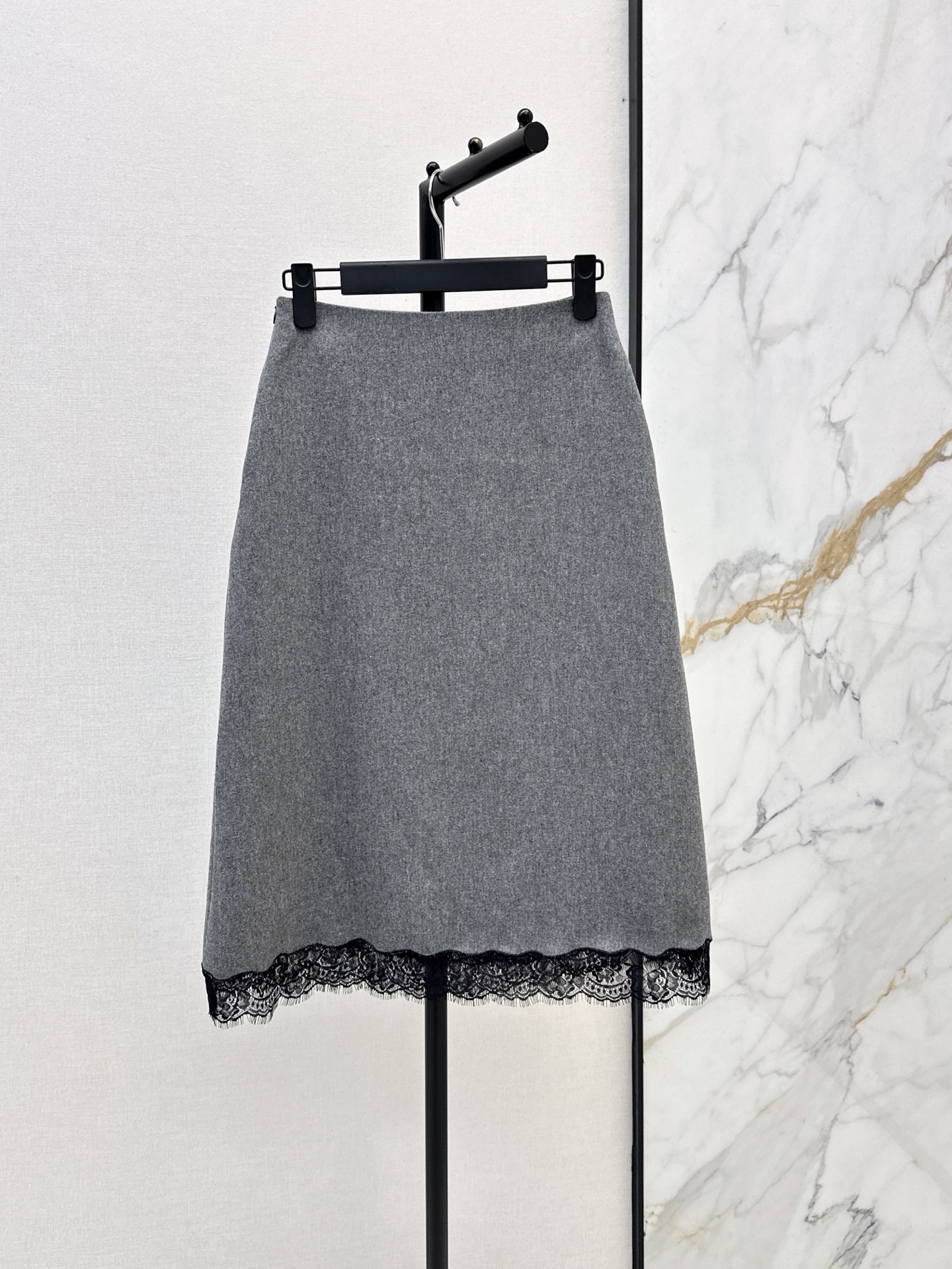 CD 26fw contract lace A-line skirt
