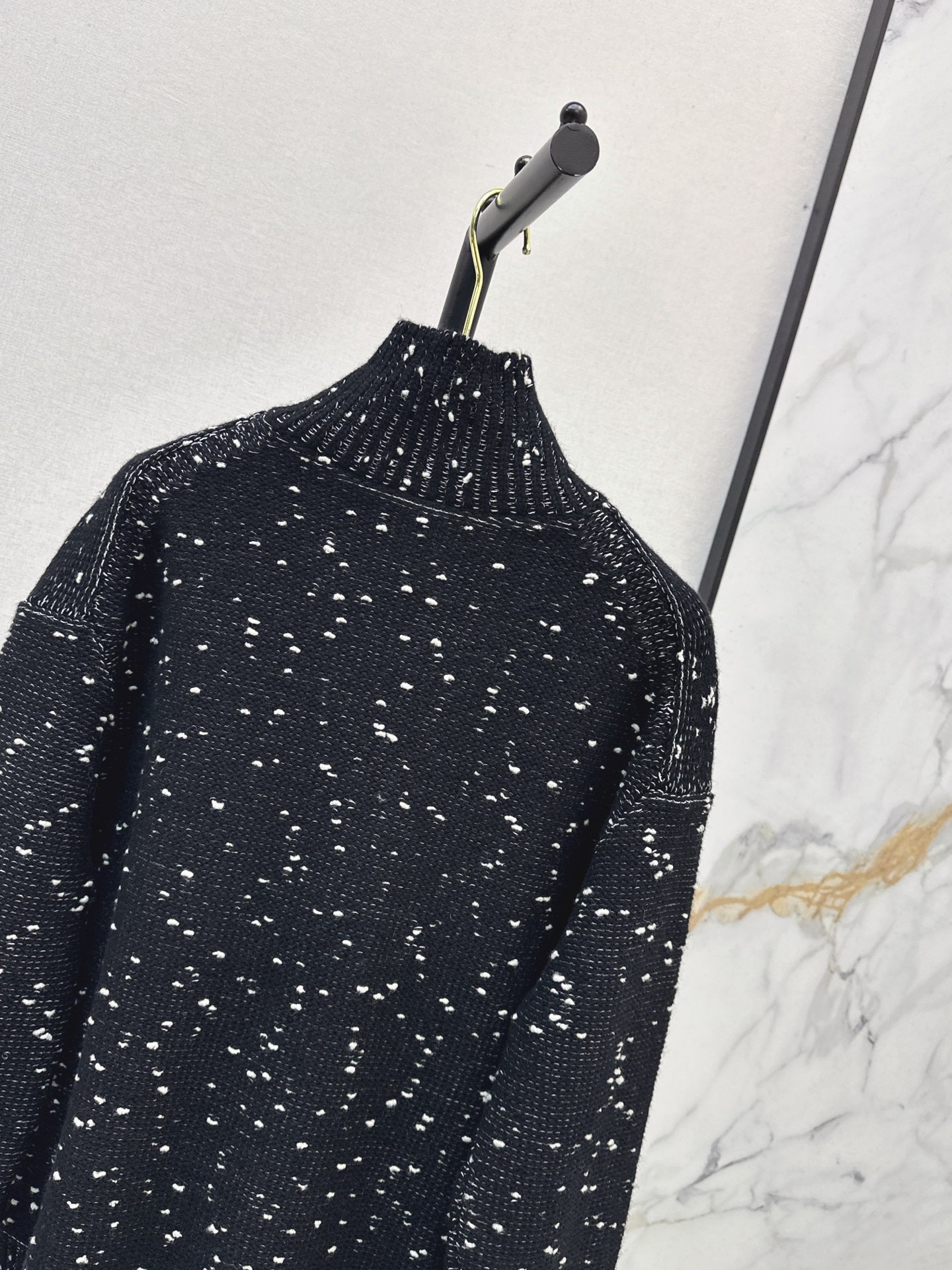 Chan 26fw zip-up knit sweater