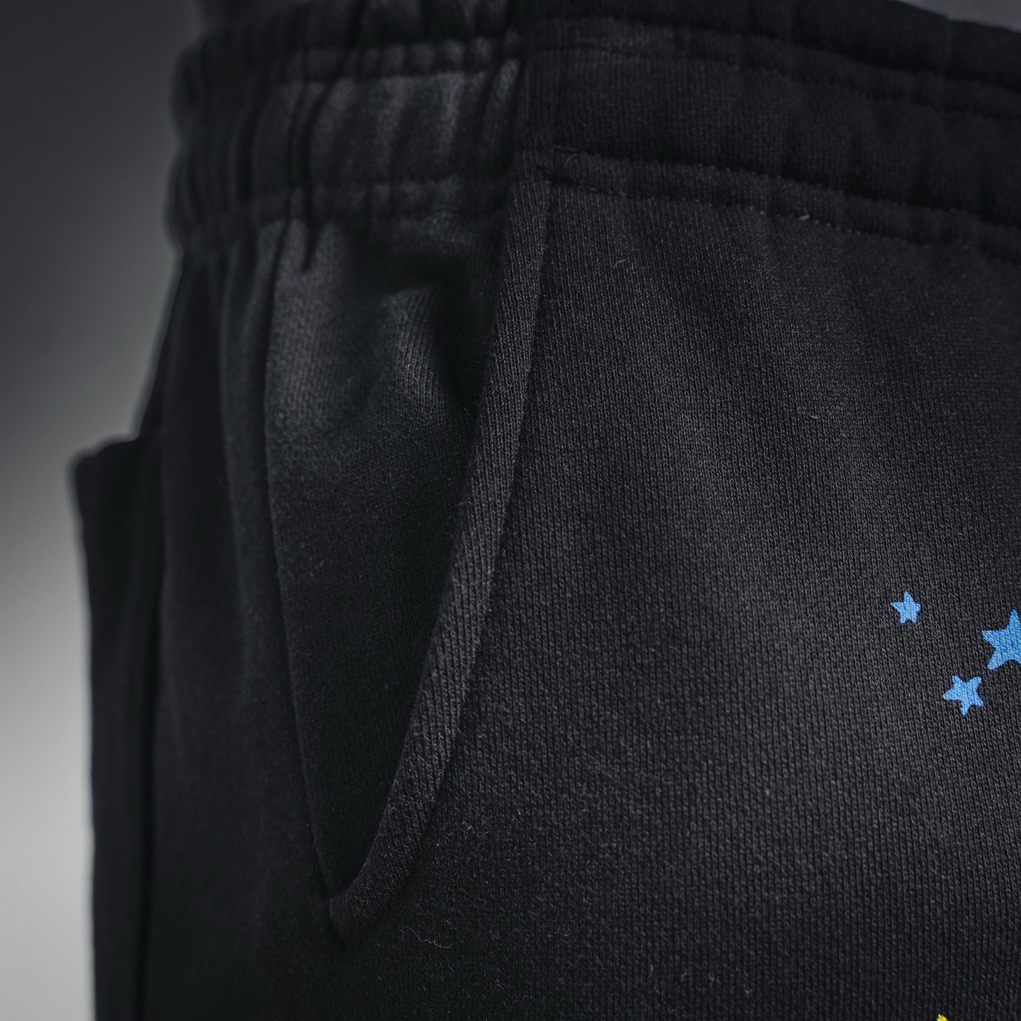 Sder puff letter pants