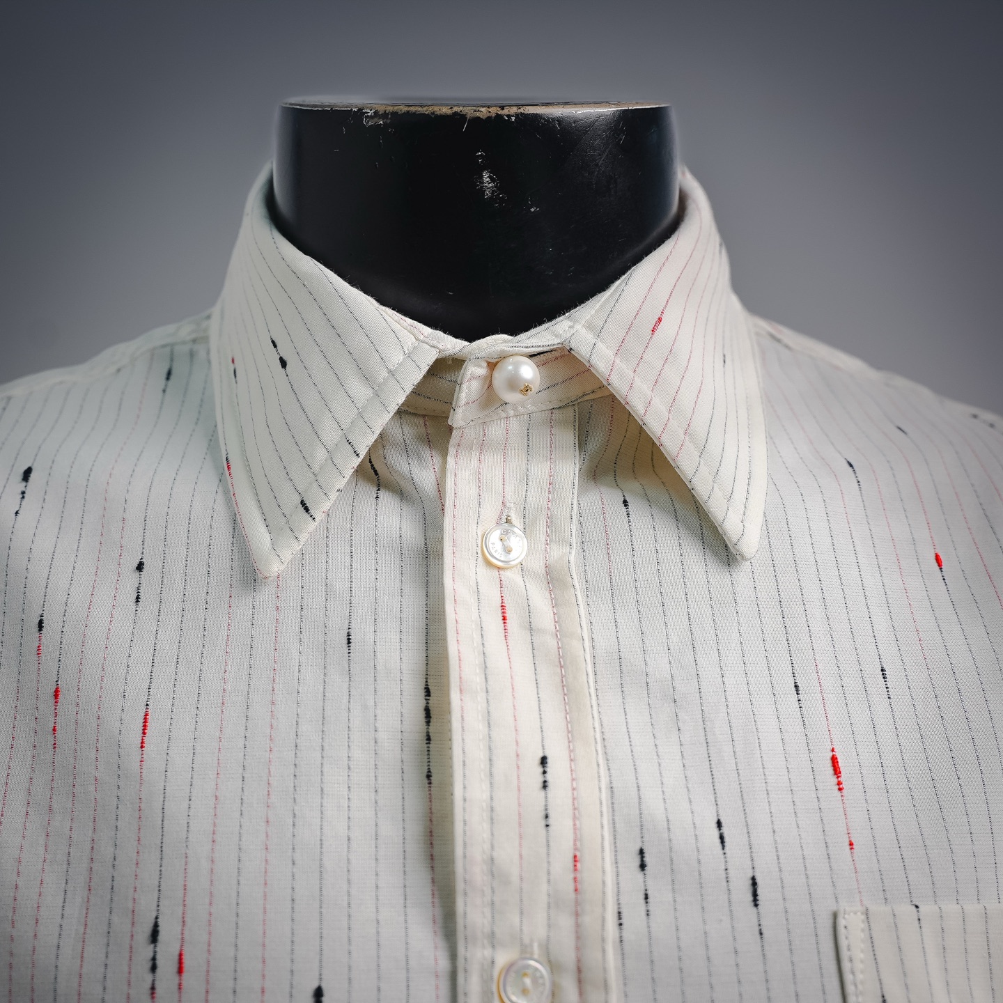 Chan sriped textured shirts