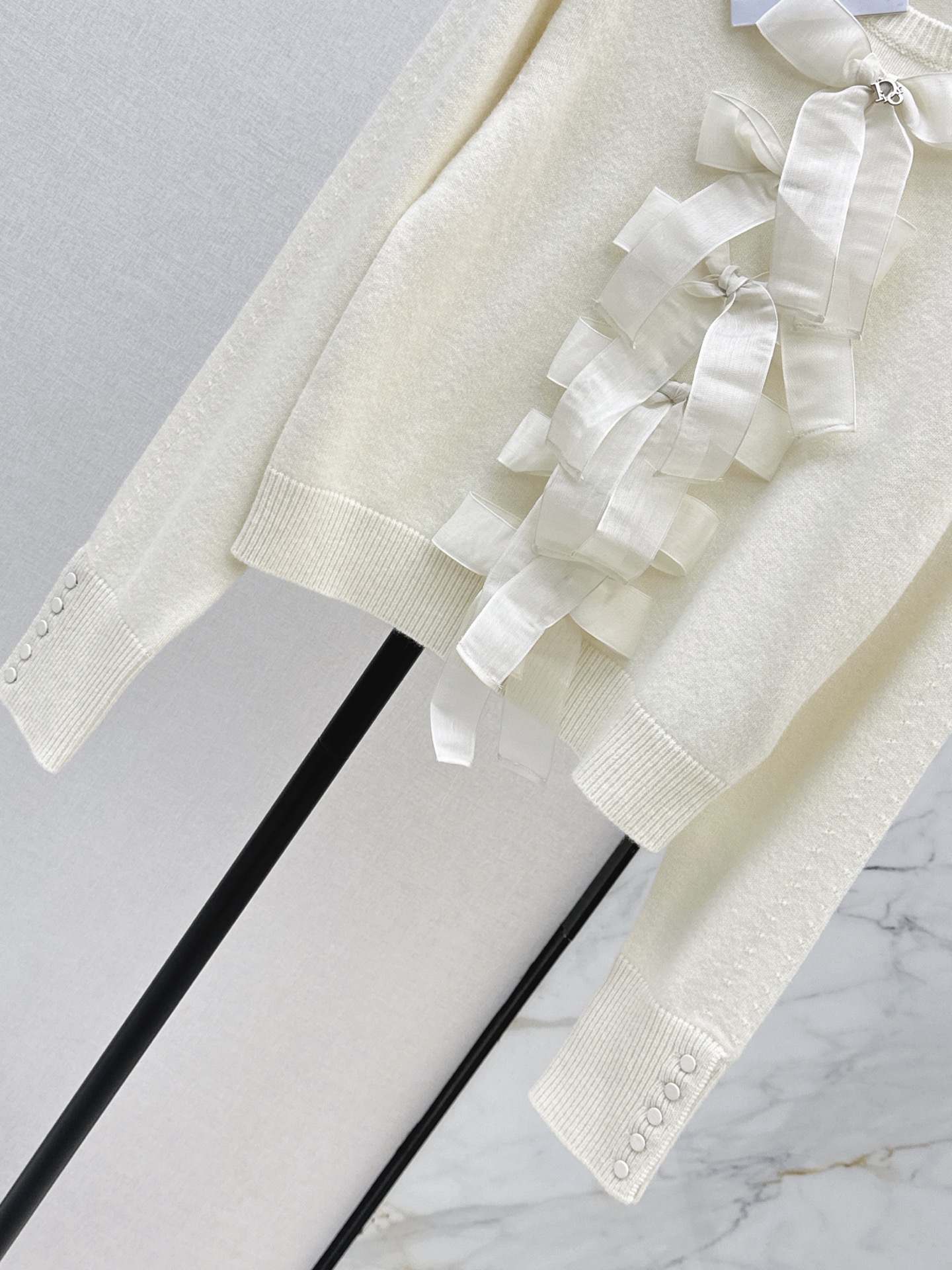 CD 26fw cashmere bow sweater