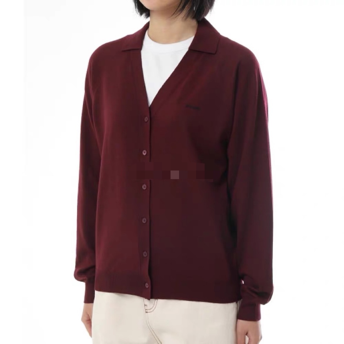 Miu 26fw jacquard knit sweater