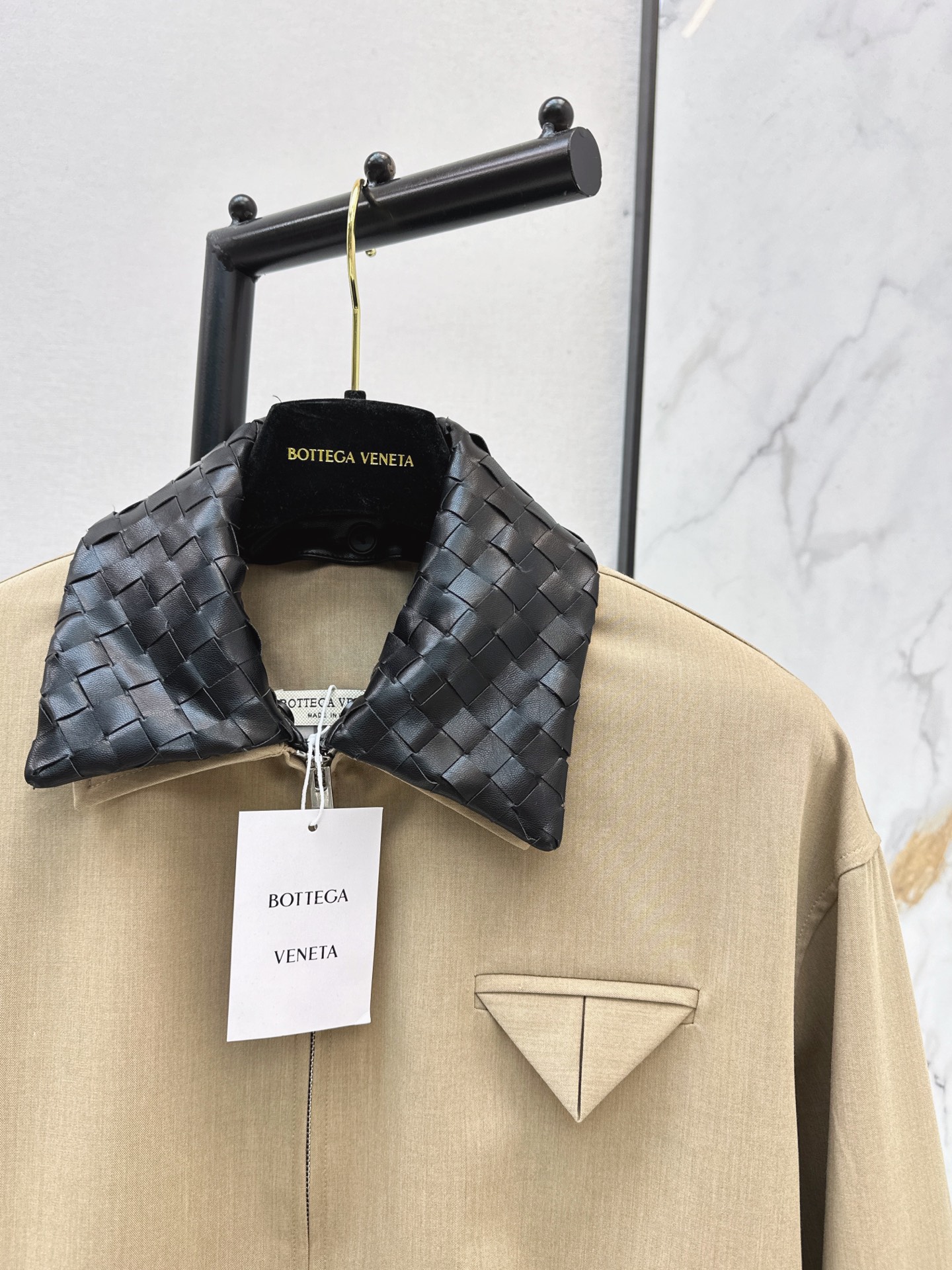 Bott 26fw woven collar zipper jacket