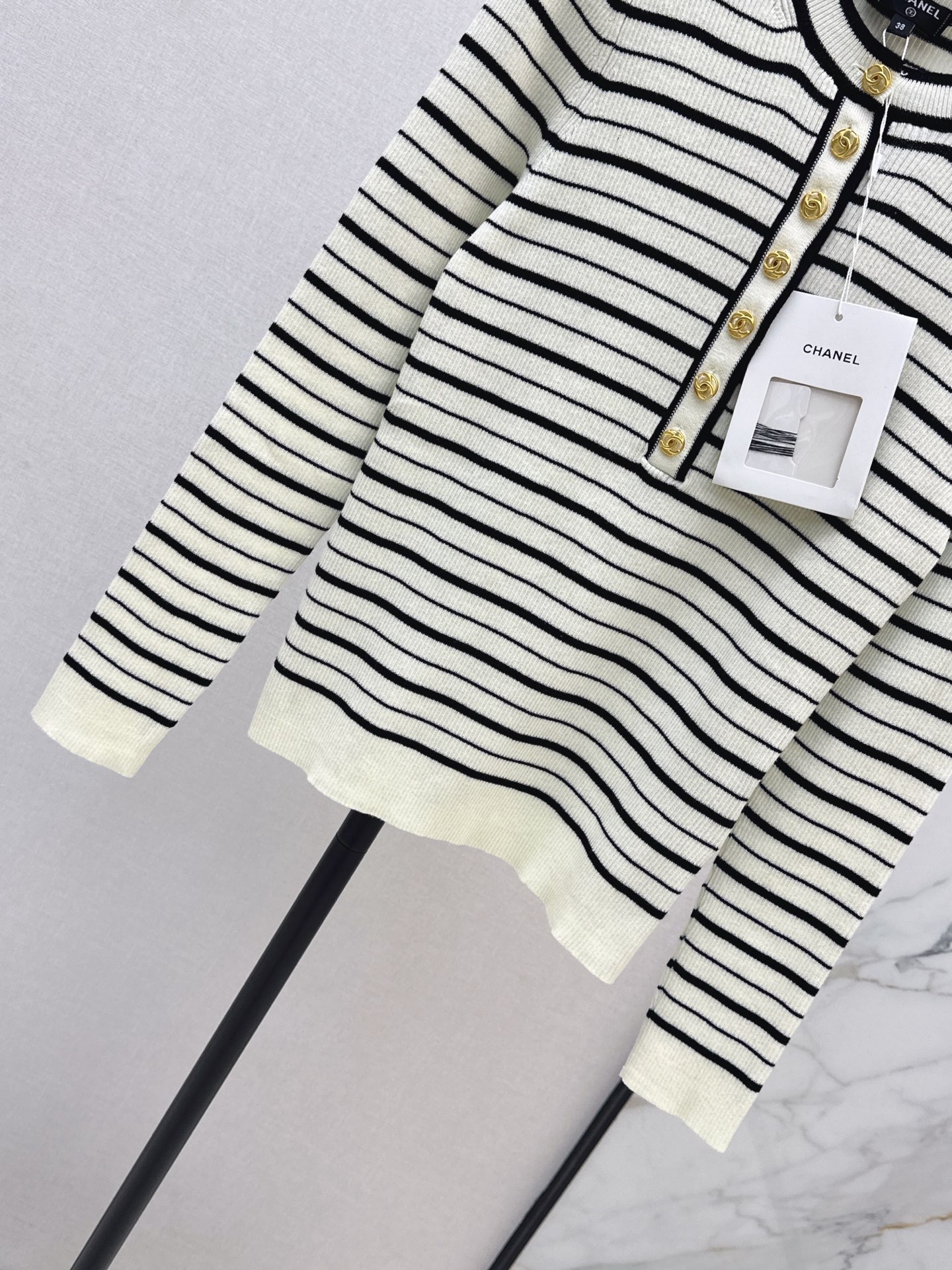 Chan 26fw stripe knitwear