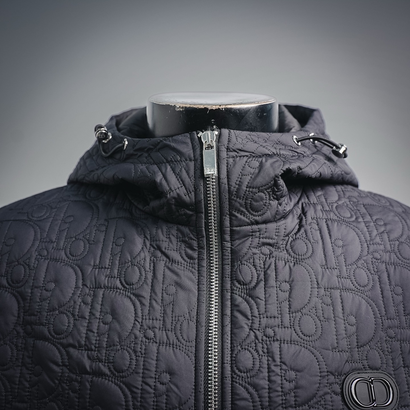 CD quilted embossed jacket