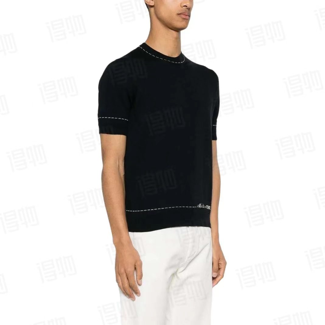 Fend jacquard knit t-shirt