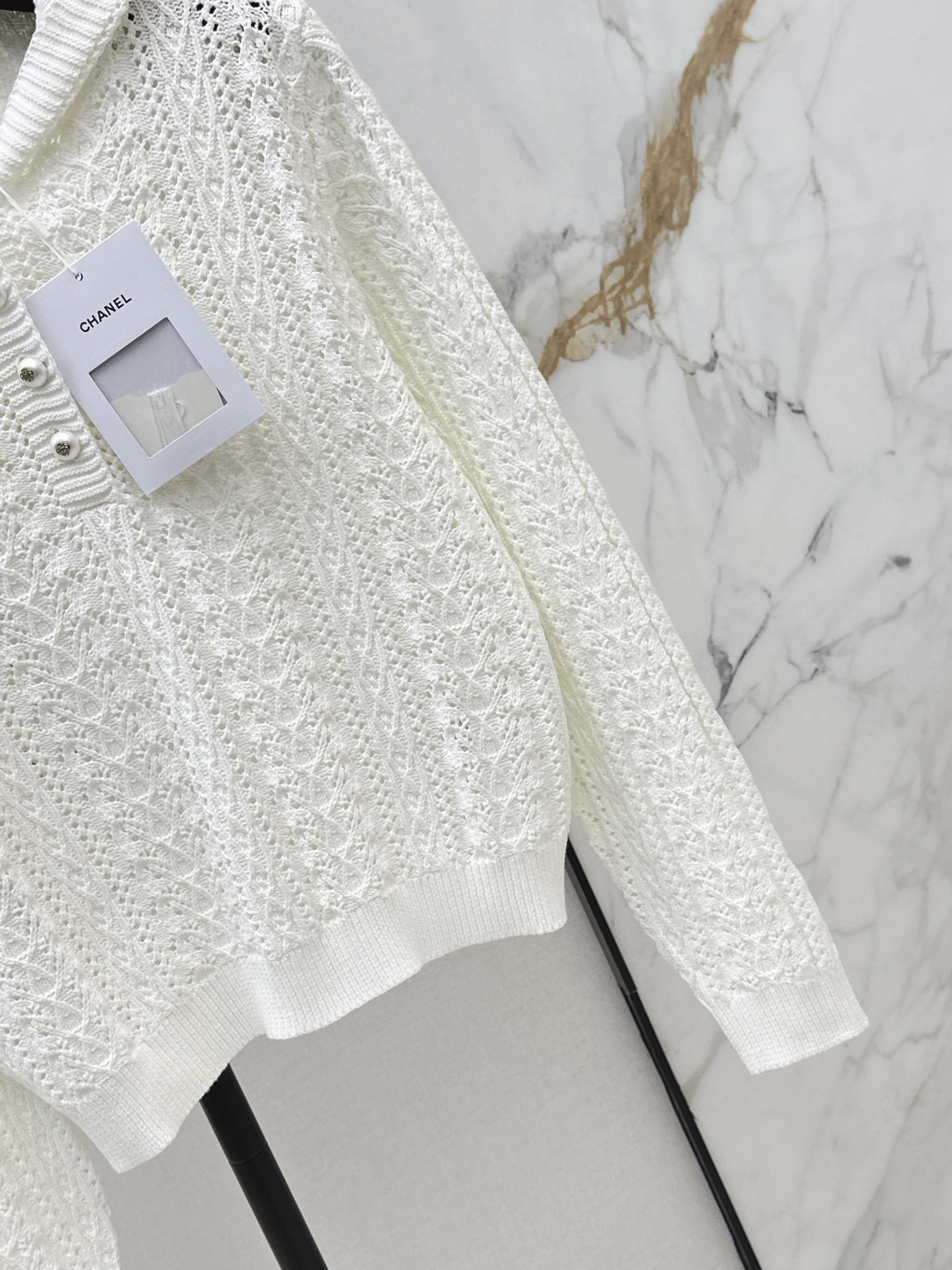 Chan 26ss hollow knitwear