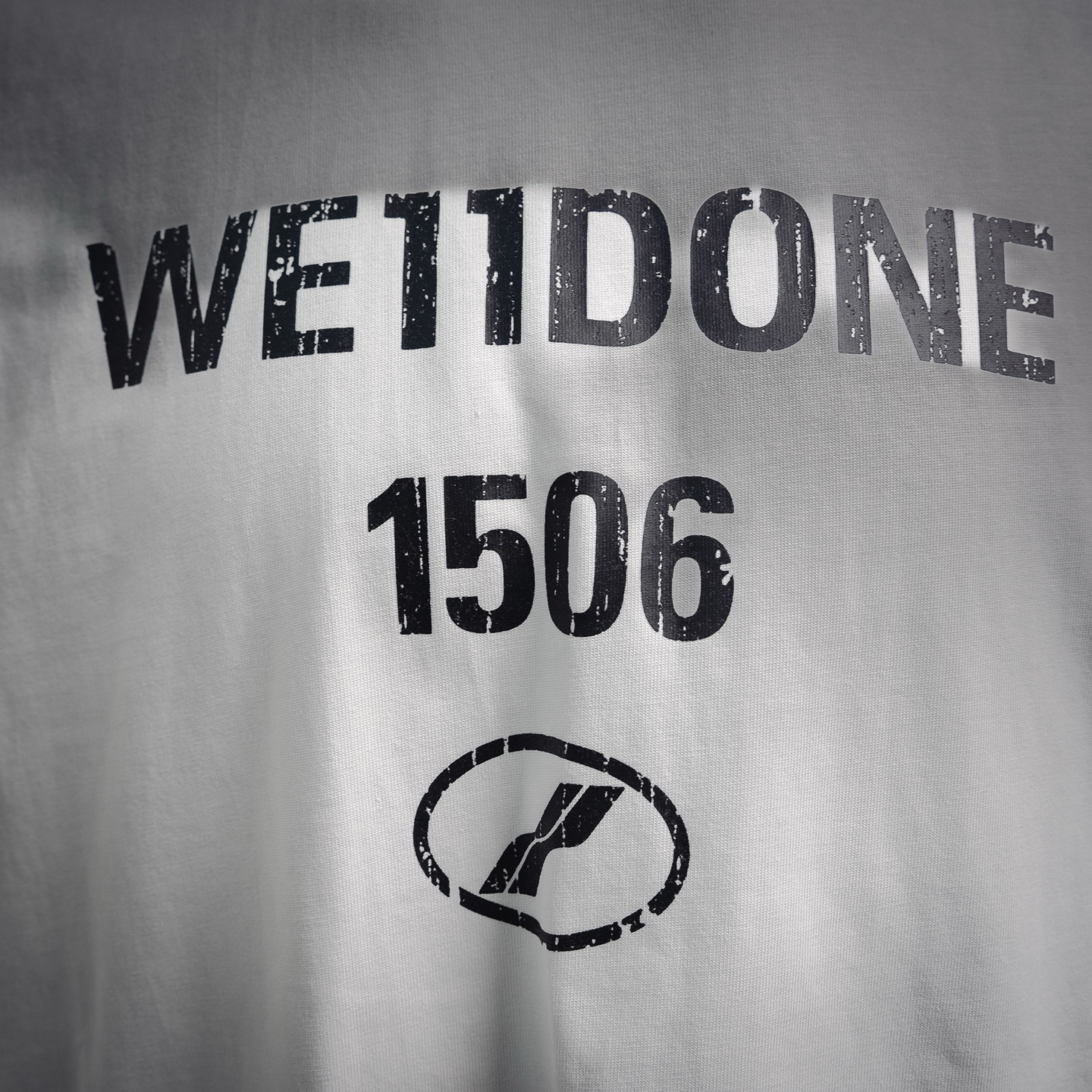 We11 letter pirnt t-shirt