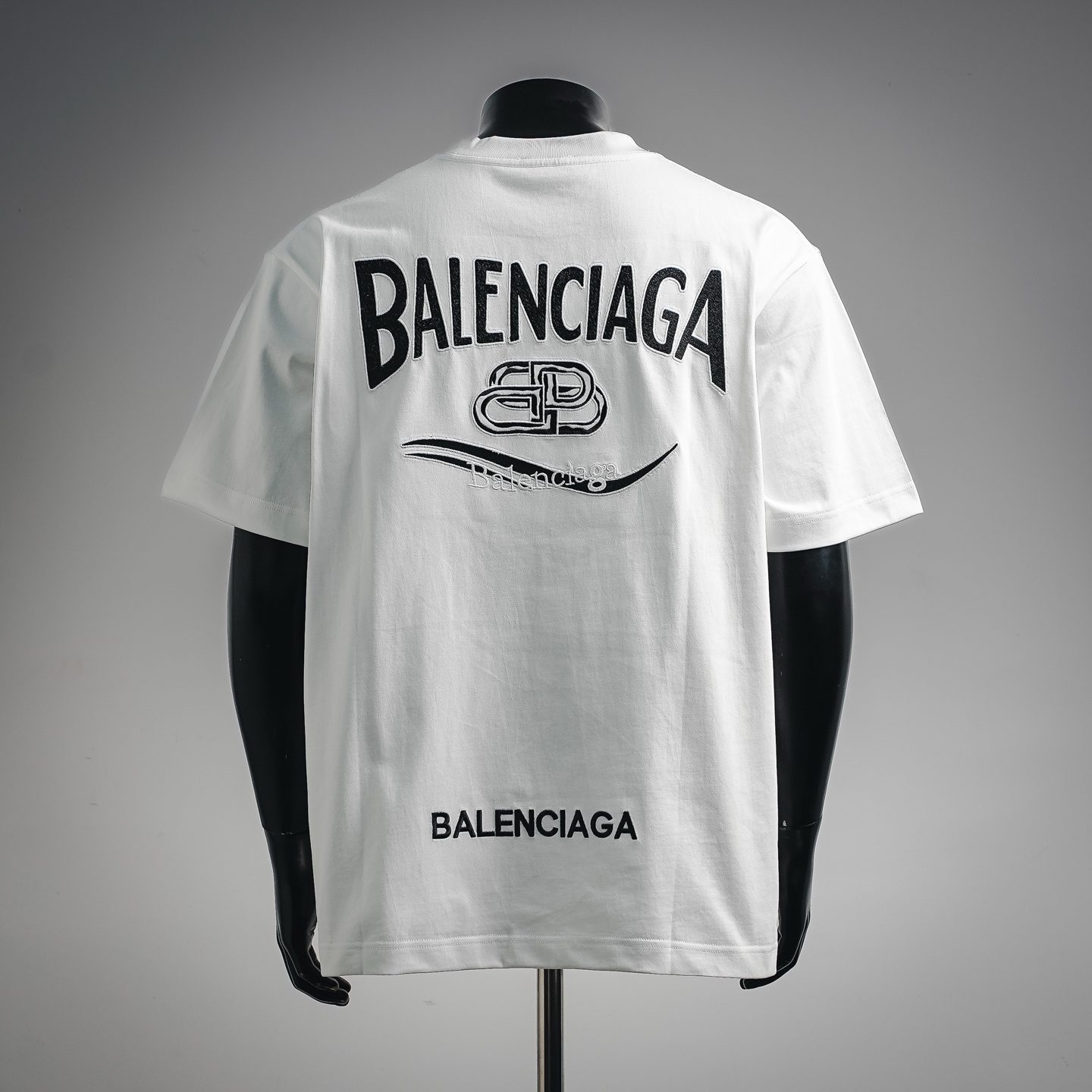 Balen embroidered crew neck t-shirt