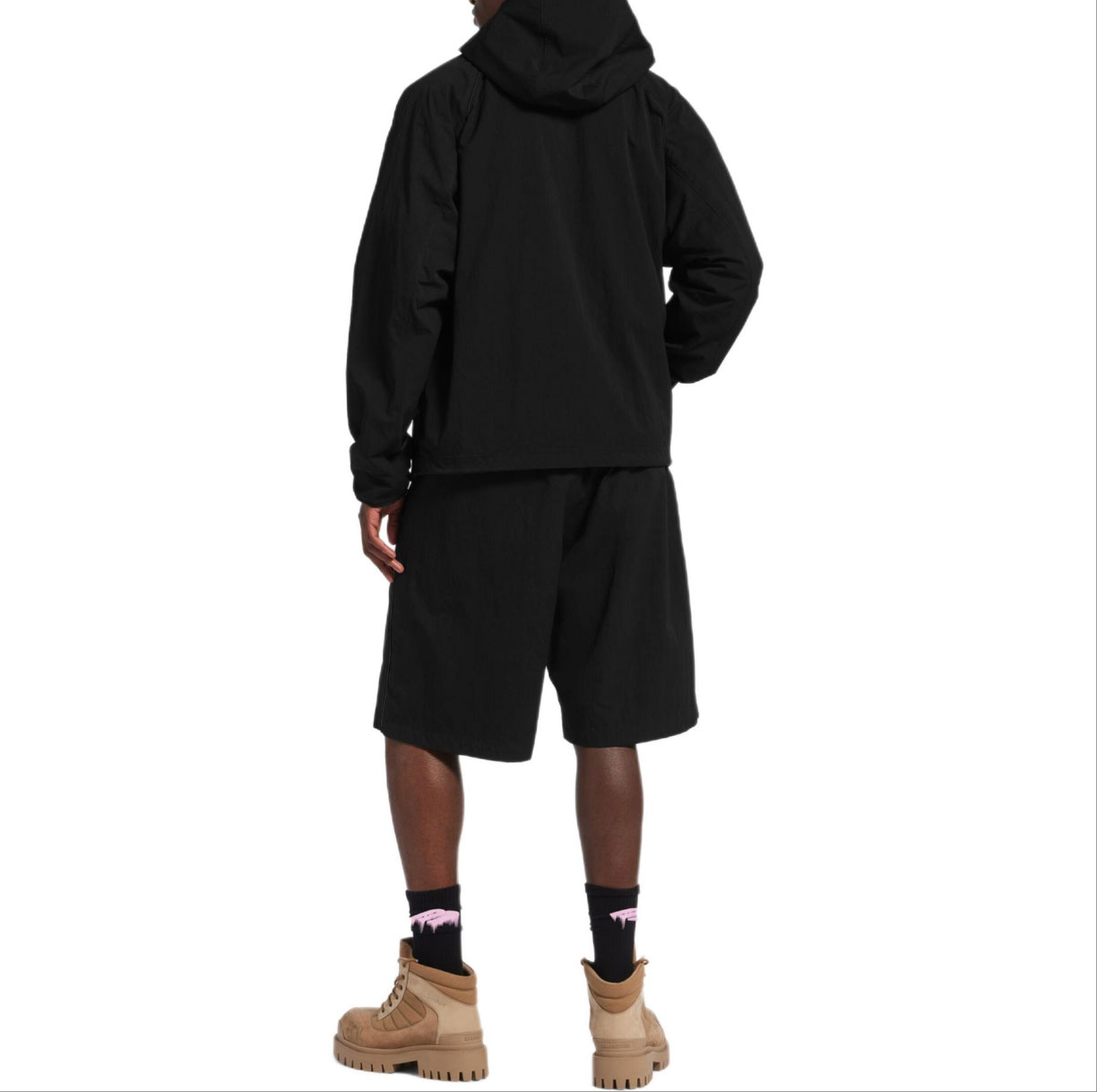 Balen embroidered hooded jacket