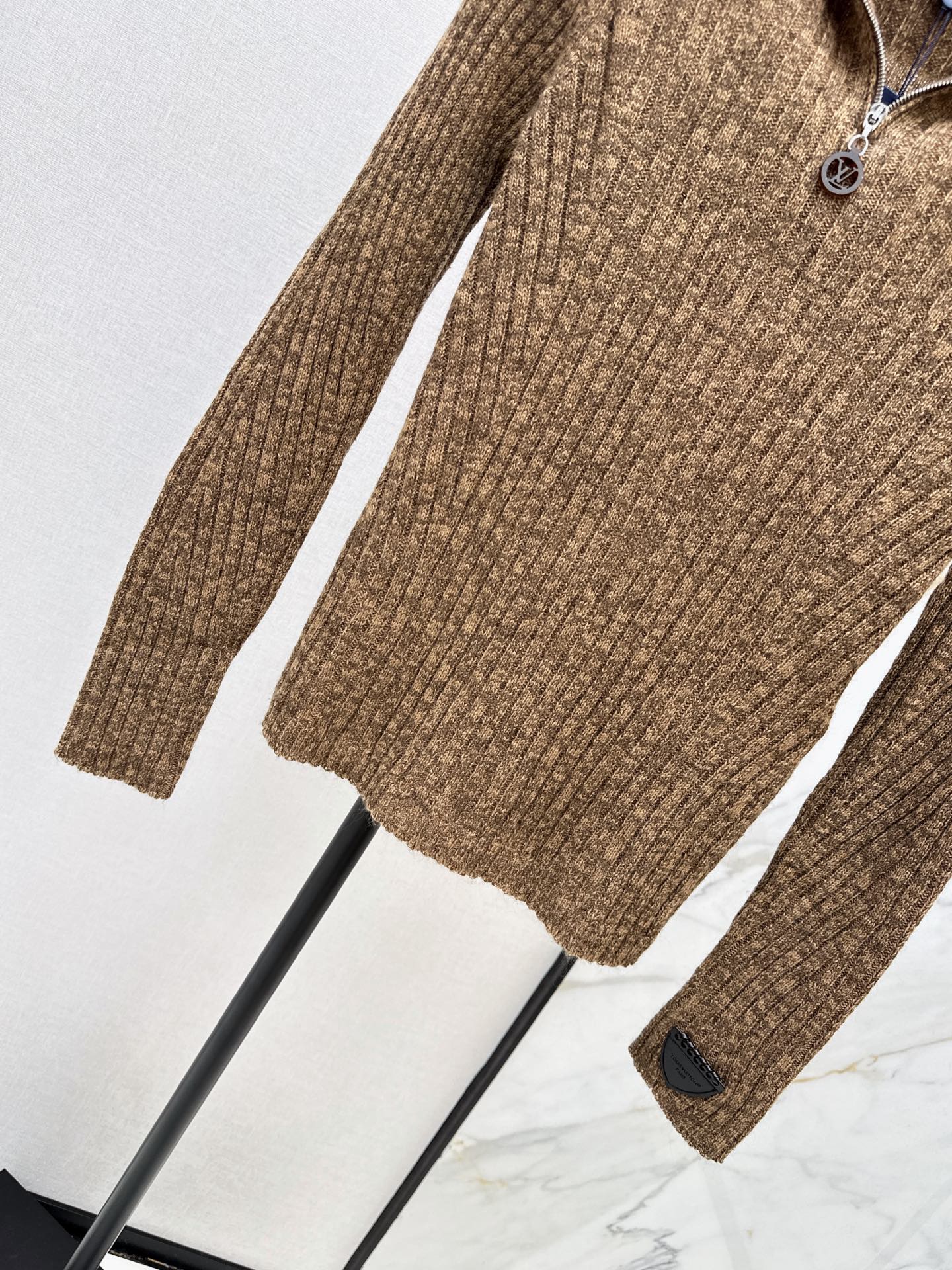 Loui 26fw slim-fit knit sweater
