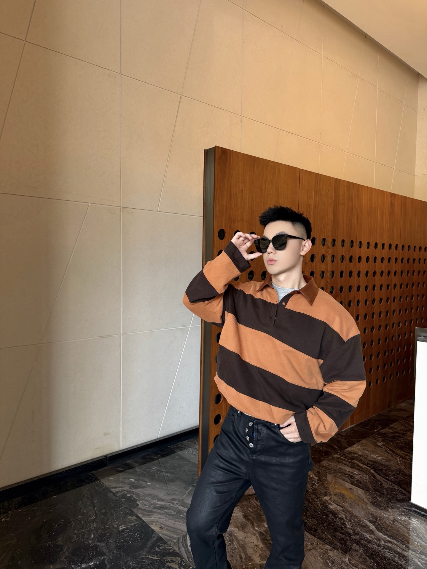 Acne striped sweatshirt