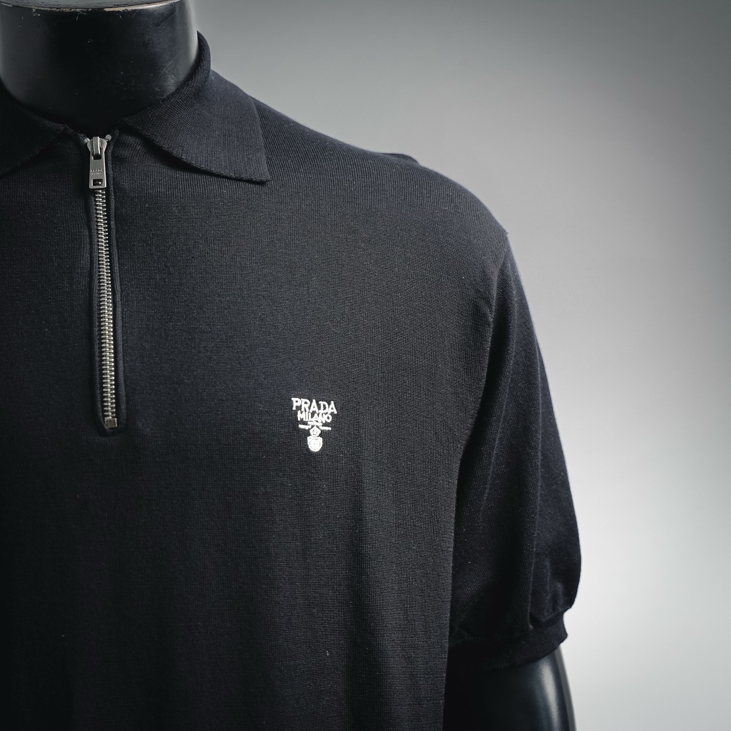 Pra zip-up knit Polo
