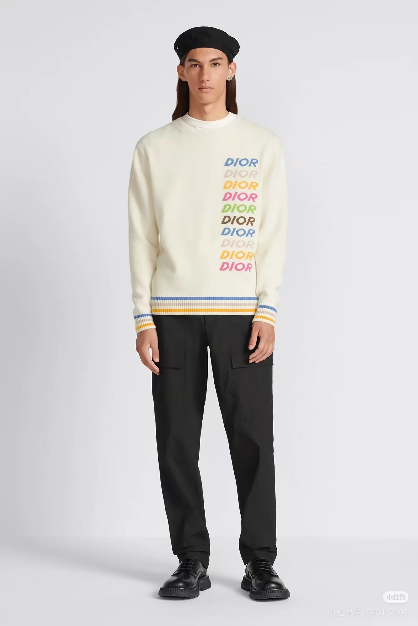 CD graphic rainbow sweater