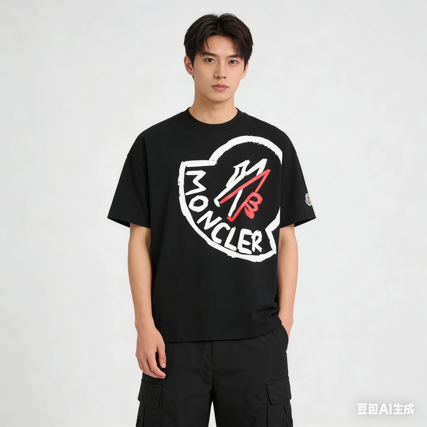 Mon printed t-shrit