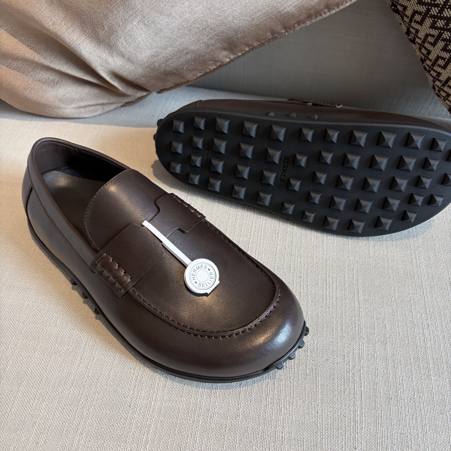 Herm leather loafers