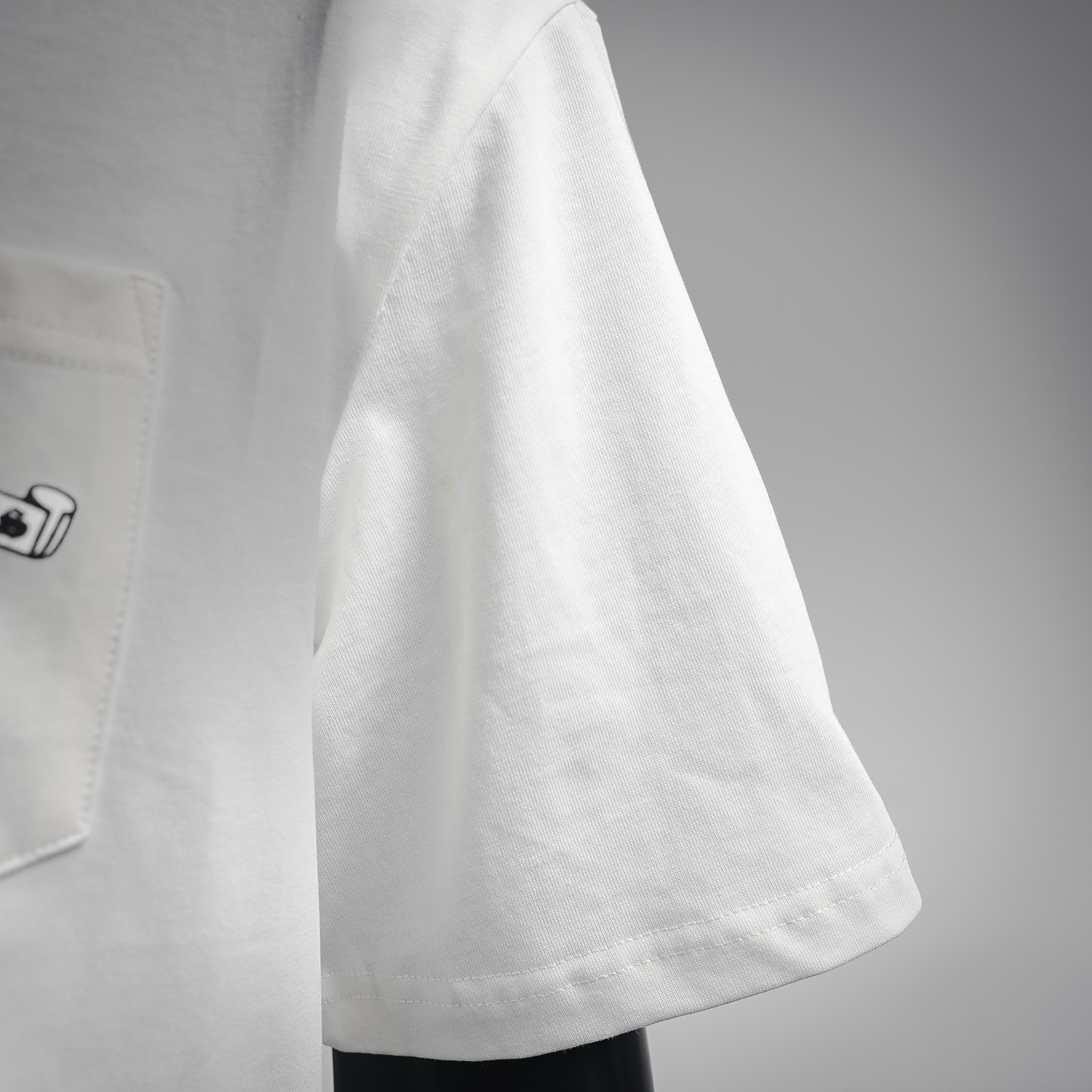 Chrome hem printed t-shirt