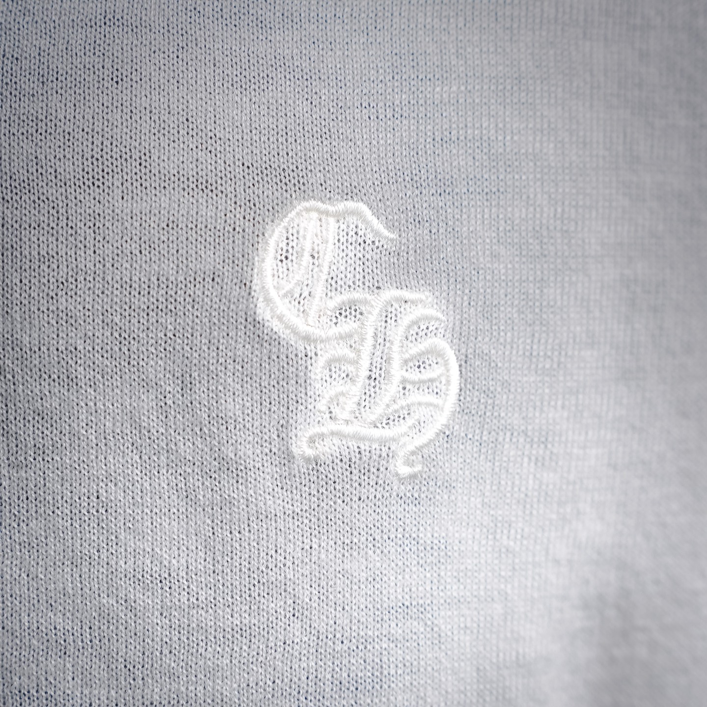 Chrome embroidered knit sweatshirt