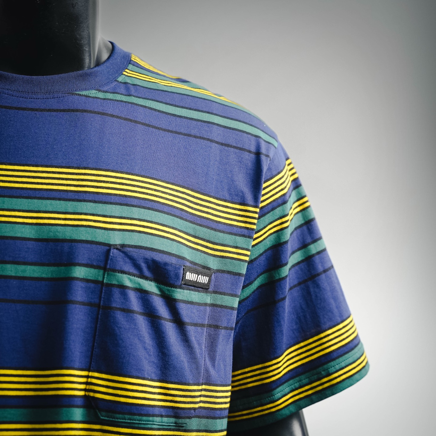 Miu striped knit t-shirt