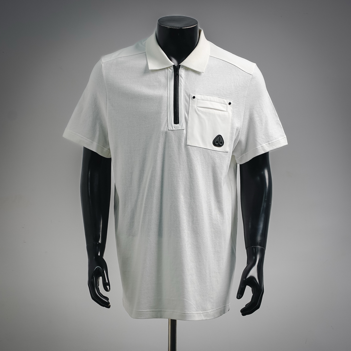 Moose zip-up pocket Polo